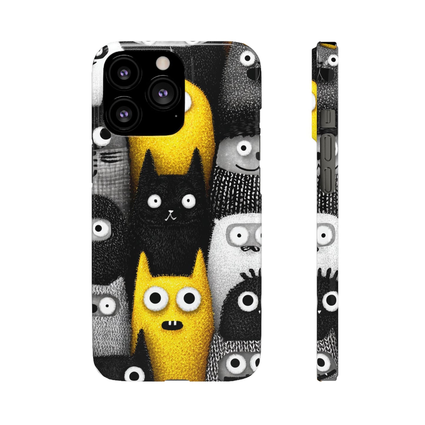 Colorful Character Snap Cases, Cute Phone Cover, Unique Gift for Kids, Fun Accessory, Perfect for Birthdays, Holidays