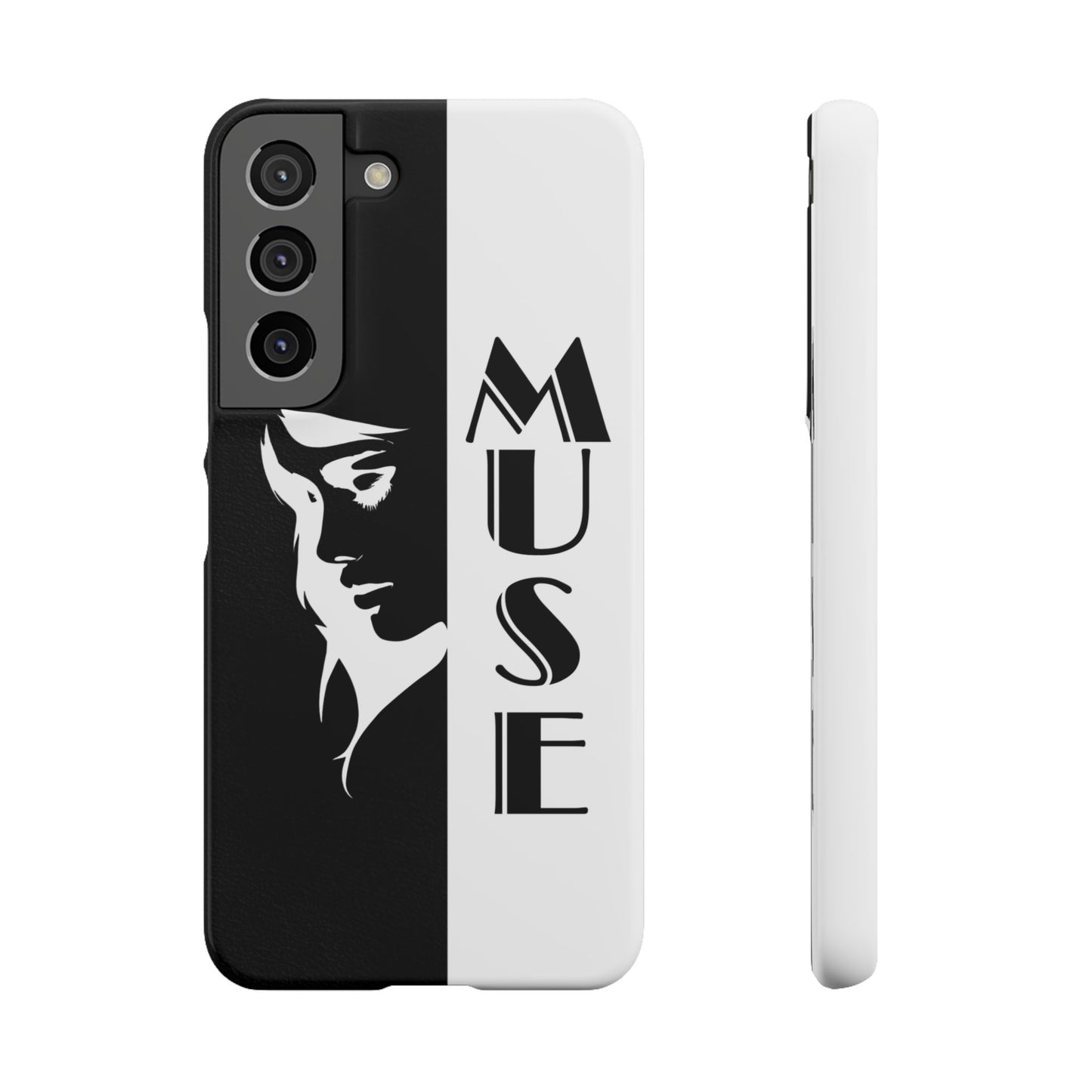 Black And White Bold Muse Snap Case Cover for iPhone and Samsung