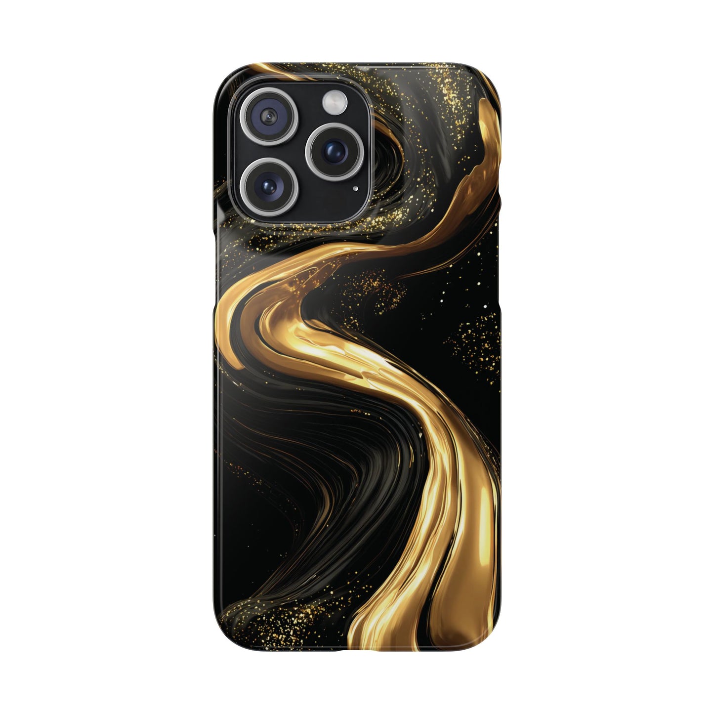 Elegant Gold Swirl Snap Case - Stylish Phone Cover, Modern Accessory, Gift for Her, Luxe Phone Case, Trendy Decor