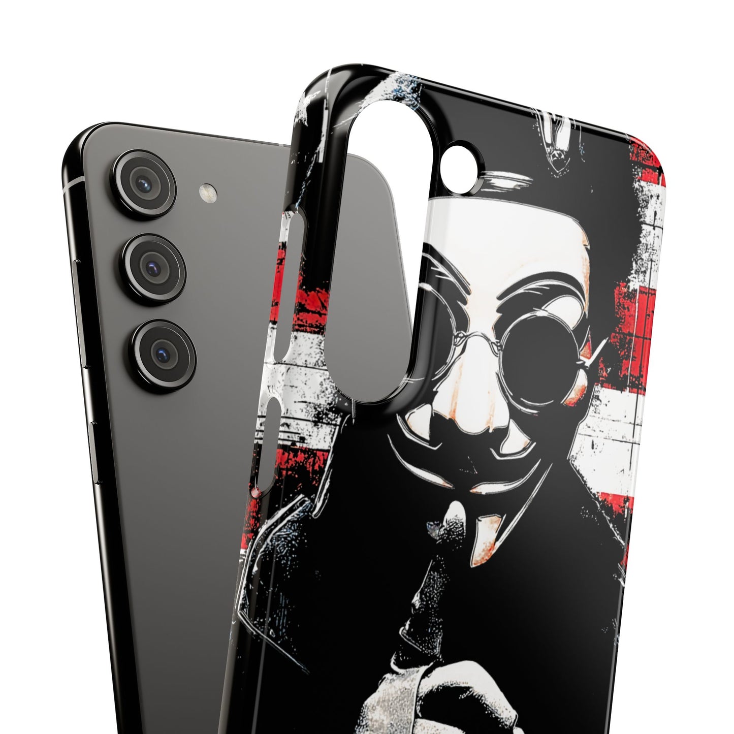 Anonimous & Guy Fawkes Art Snap Case and Protective Phone Cover For iPhone and Samsung
