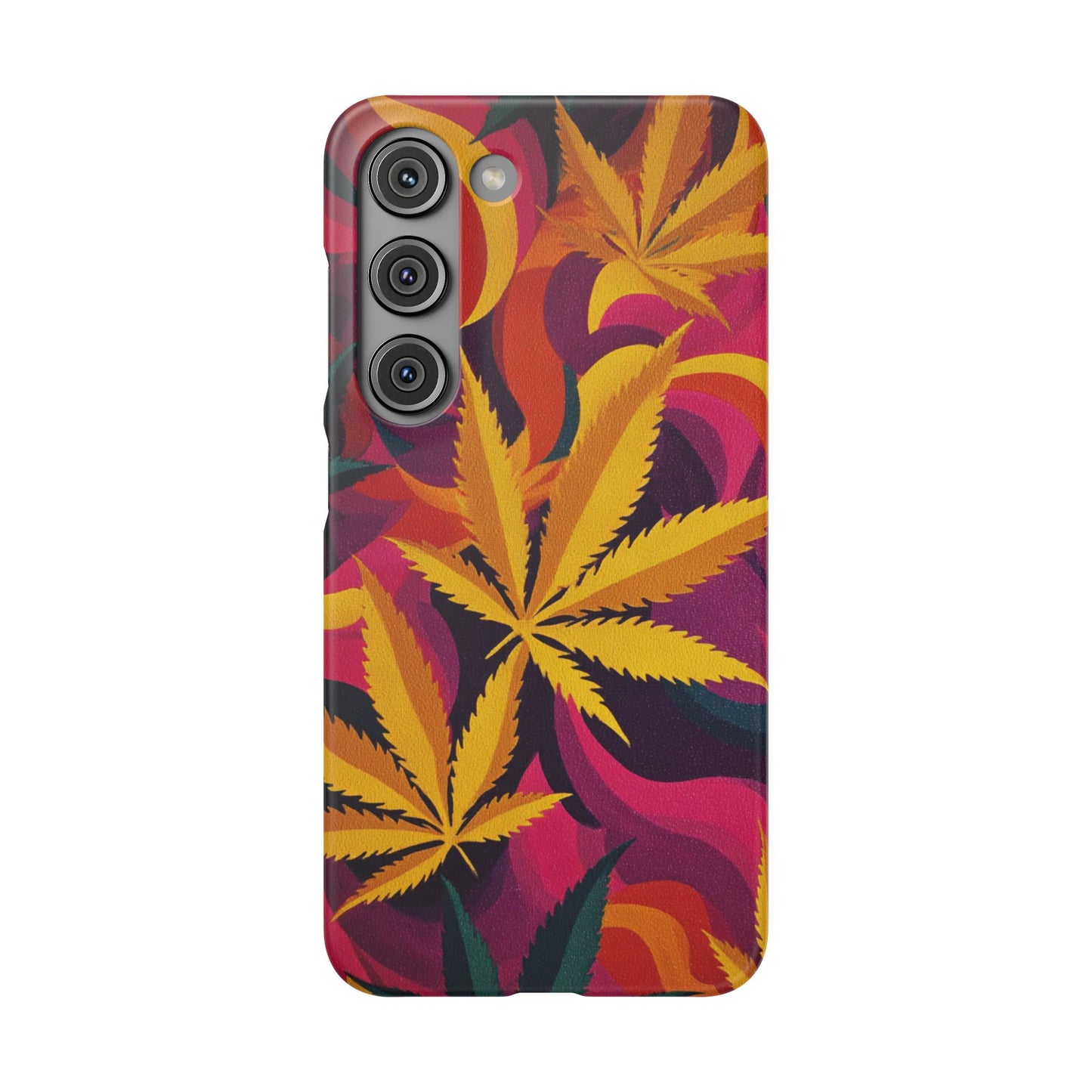 Autumn Vibe Cannabis Snap Case for IPhones and Samsungs Custom