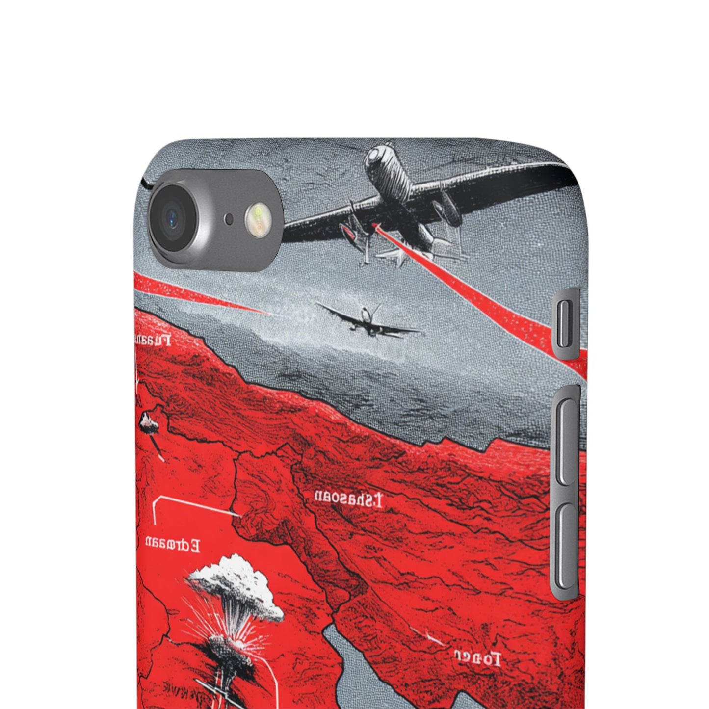 Bold Graphic Snap Case with Dramatic Design, Unique Phone Cover, Artistic Protection for iPhone, Trendy Gadget Gift, Edgy Tech Accessory