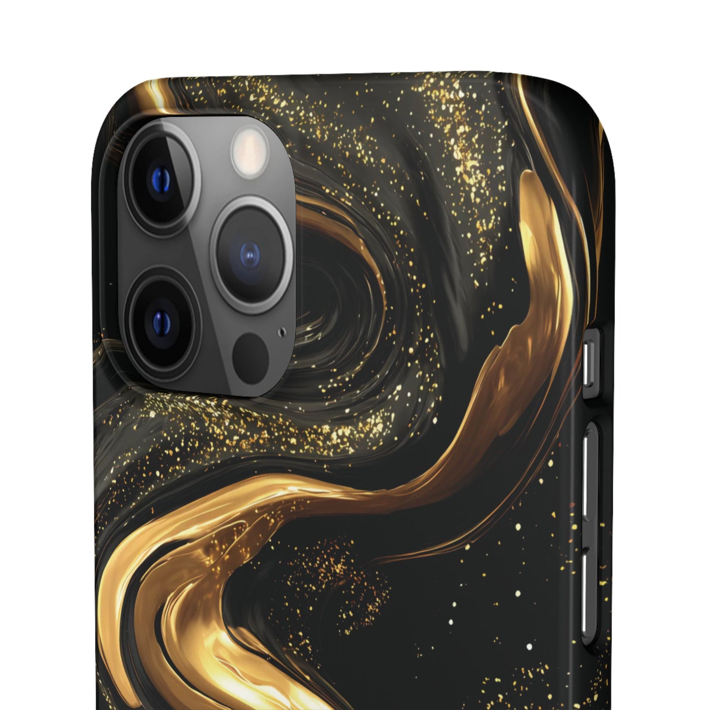 Elegant Gold Swirl Snap Case - Stylish Phone Cover, Modern Accessory, Gift for Her, Luxe Phone Case, Trendy Decor