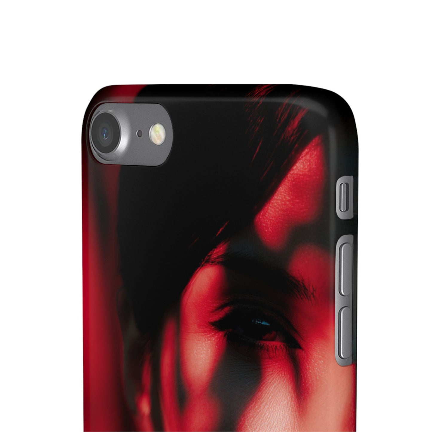 Stylish Snap Cases for Phone, Artistic Phone Cover, Unique Gifts, Red Aesthetic Case, Trendy Accessory, Vibrant Protection