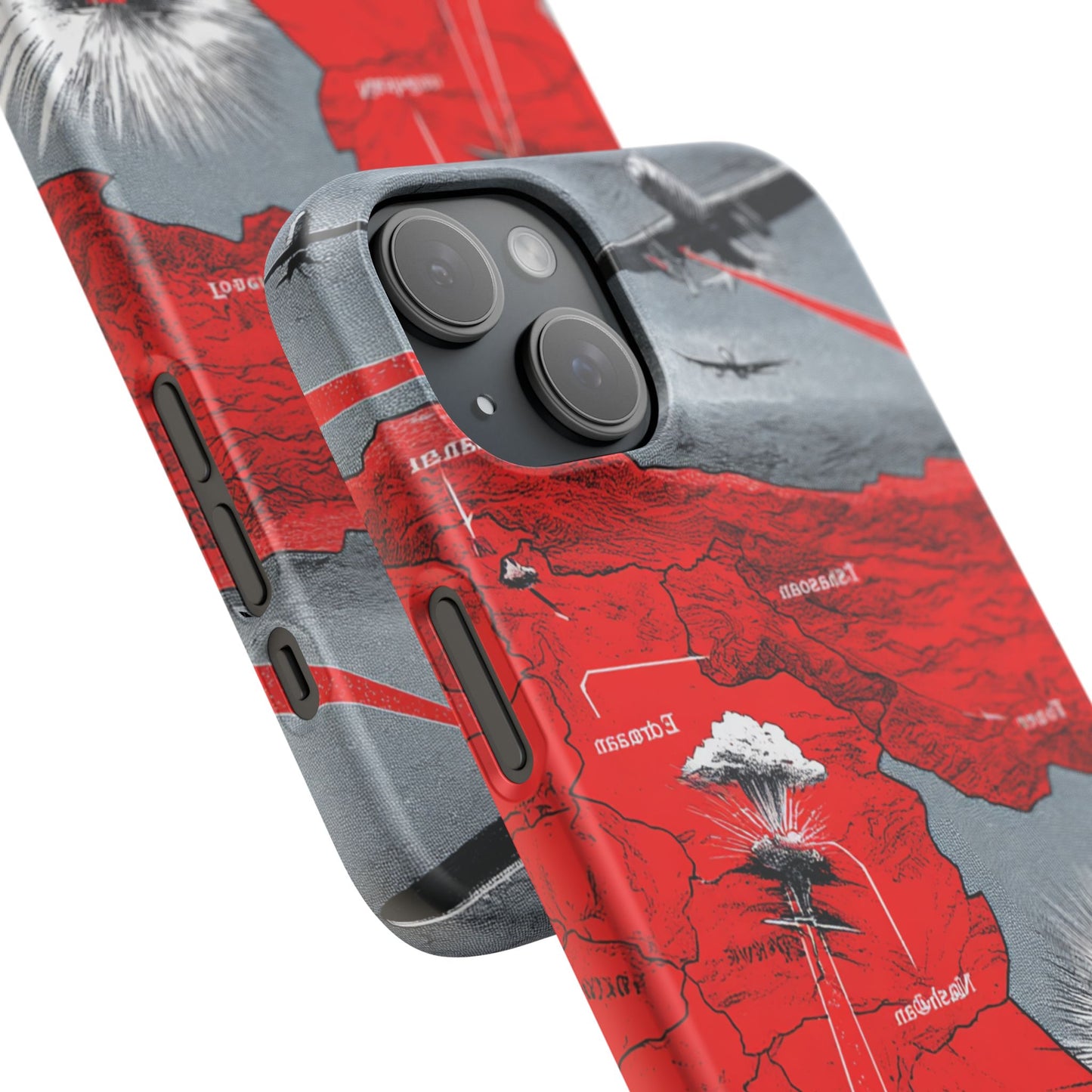 Bold Graphic Snap Case with Dramatic Design, Unique Phone Cover, Artistic Protection for iPhone, Trendy Gadget Gift, Edgy Tech Accessory