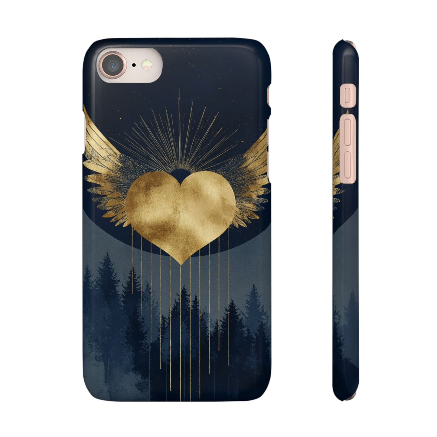 Heart Wing Snap Case, Elegant Phone Cover, Unique Gift, Artistic Accessory, Protective Case for Love and Romance