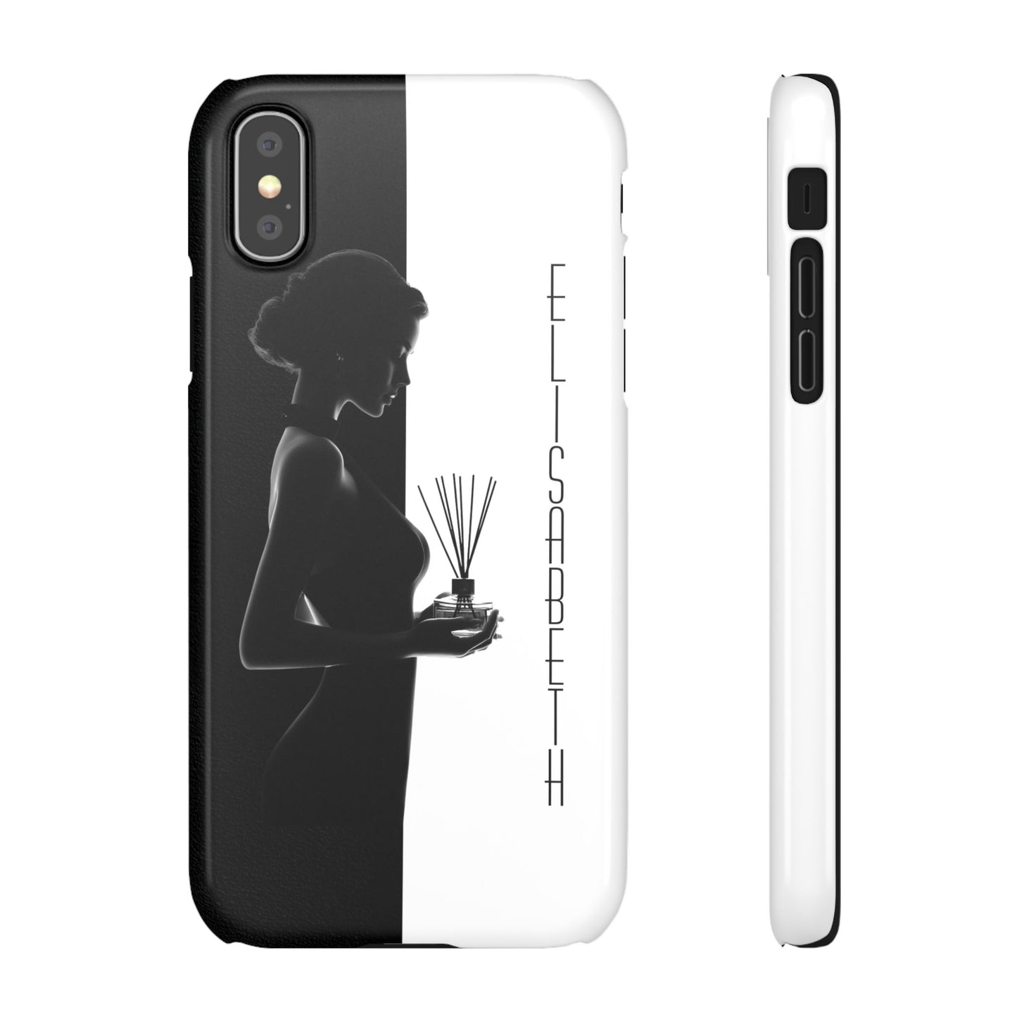 Custom Black and White Snap Case for Women Phone Cover for iPhone and Samsung