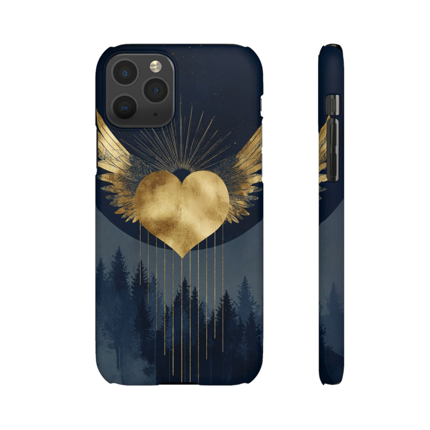 Heart Wing Snap Case, Elegant Phone Cover, Unique Gift, Artistic Accessory, Protective Case for Love and Romance