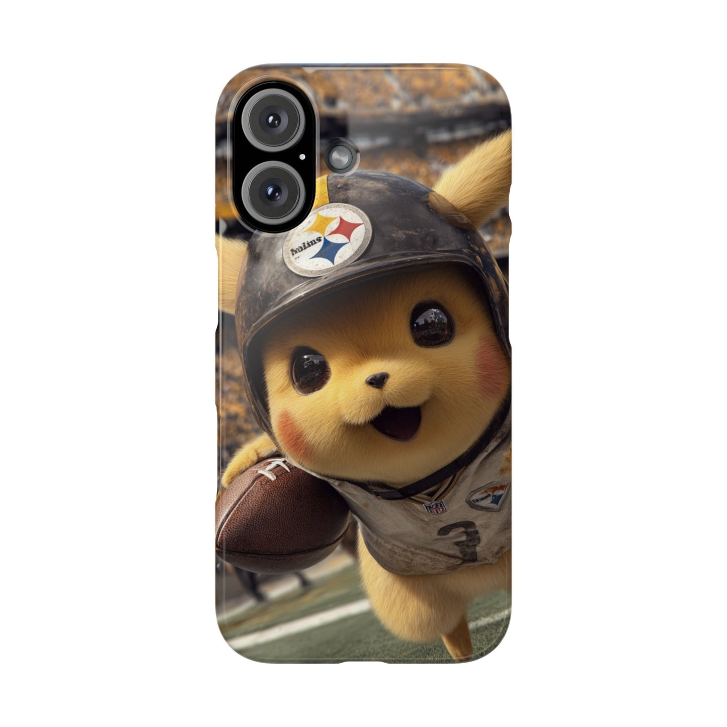 Fun Character Sports Snap Case, Phone Case, Fun Tech Accessory, Cute Gift for Gamers, Football Lovers, Kids.