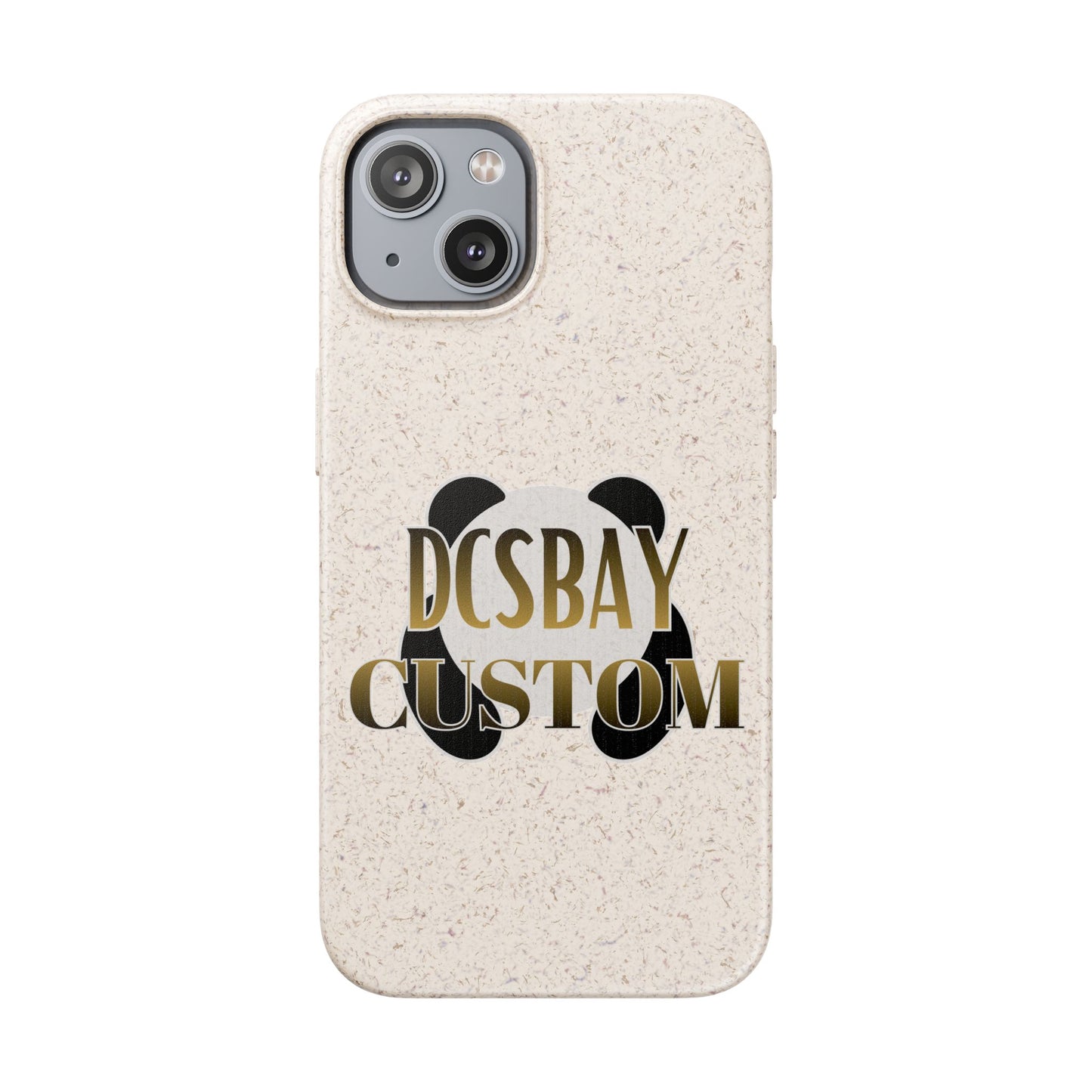Biodegradable Panda Phone Case — Eco-Friendly Customizable iPhone Cover