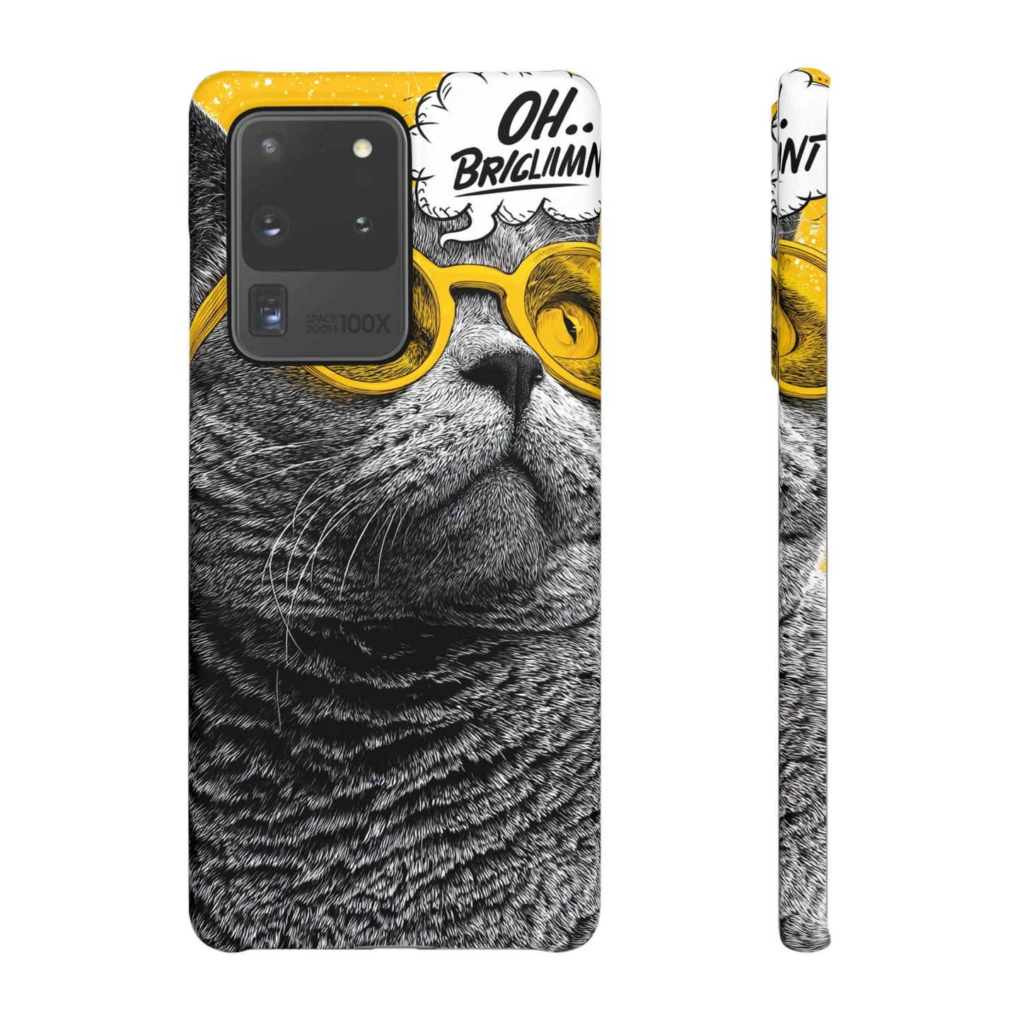 Playful Cat Snap Case - Quirky Phone Cover for Cat Lovers, Gift for Pet Enthusiasts, Funny Accessory for Any Occasion