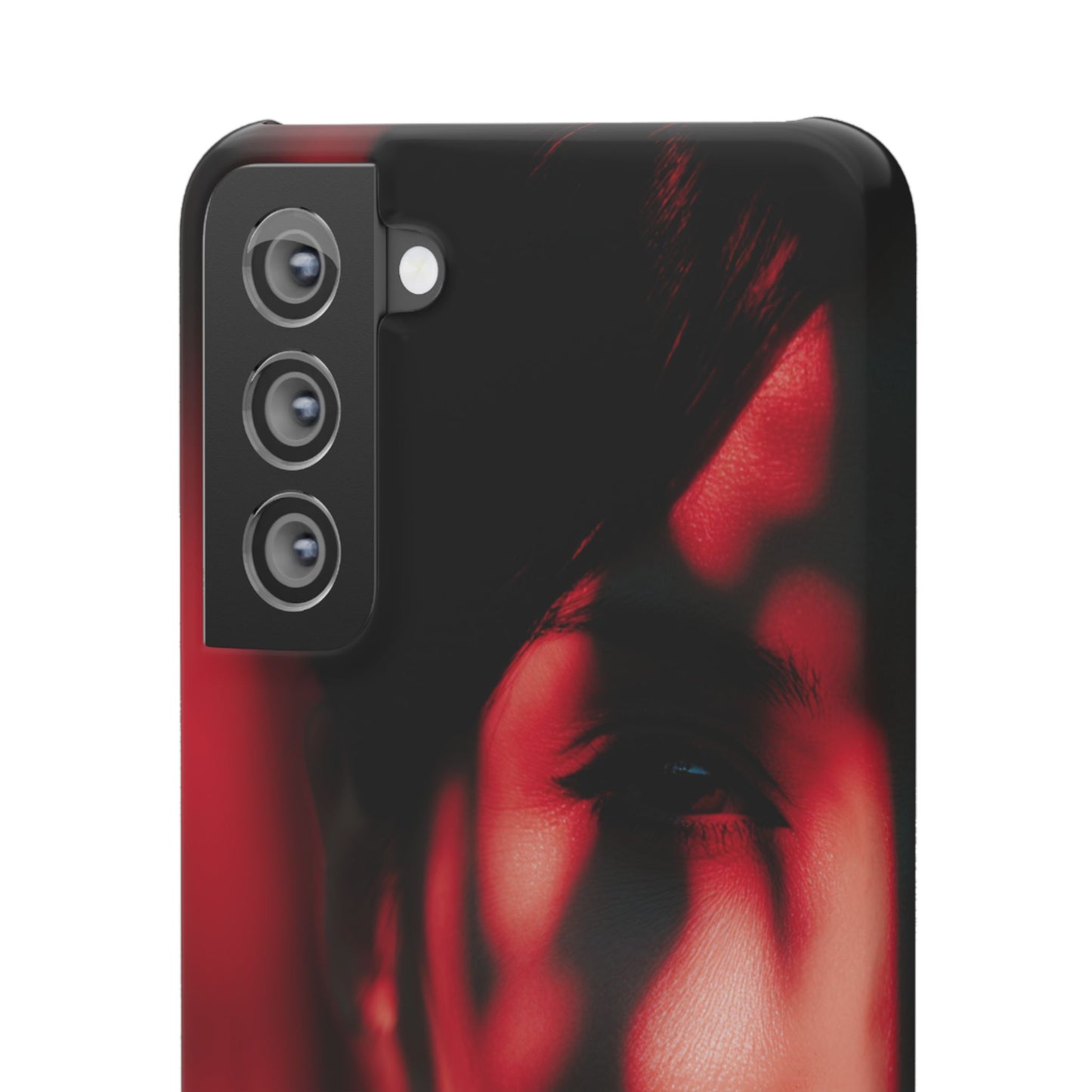 Stylish Snap Cases for Phone, Artistic Phone Cover, Unique Gifts, Red Aesthetic Case, Trendy Accessory, Vibrant Protection