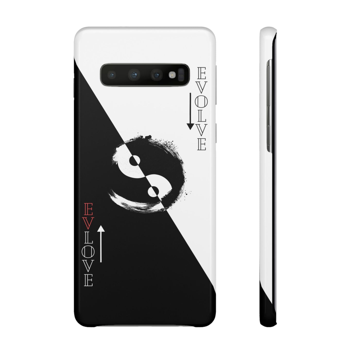 Yin Yang Evolve Black and White Snap Case Cover for iPhone and Samsung