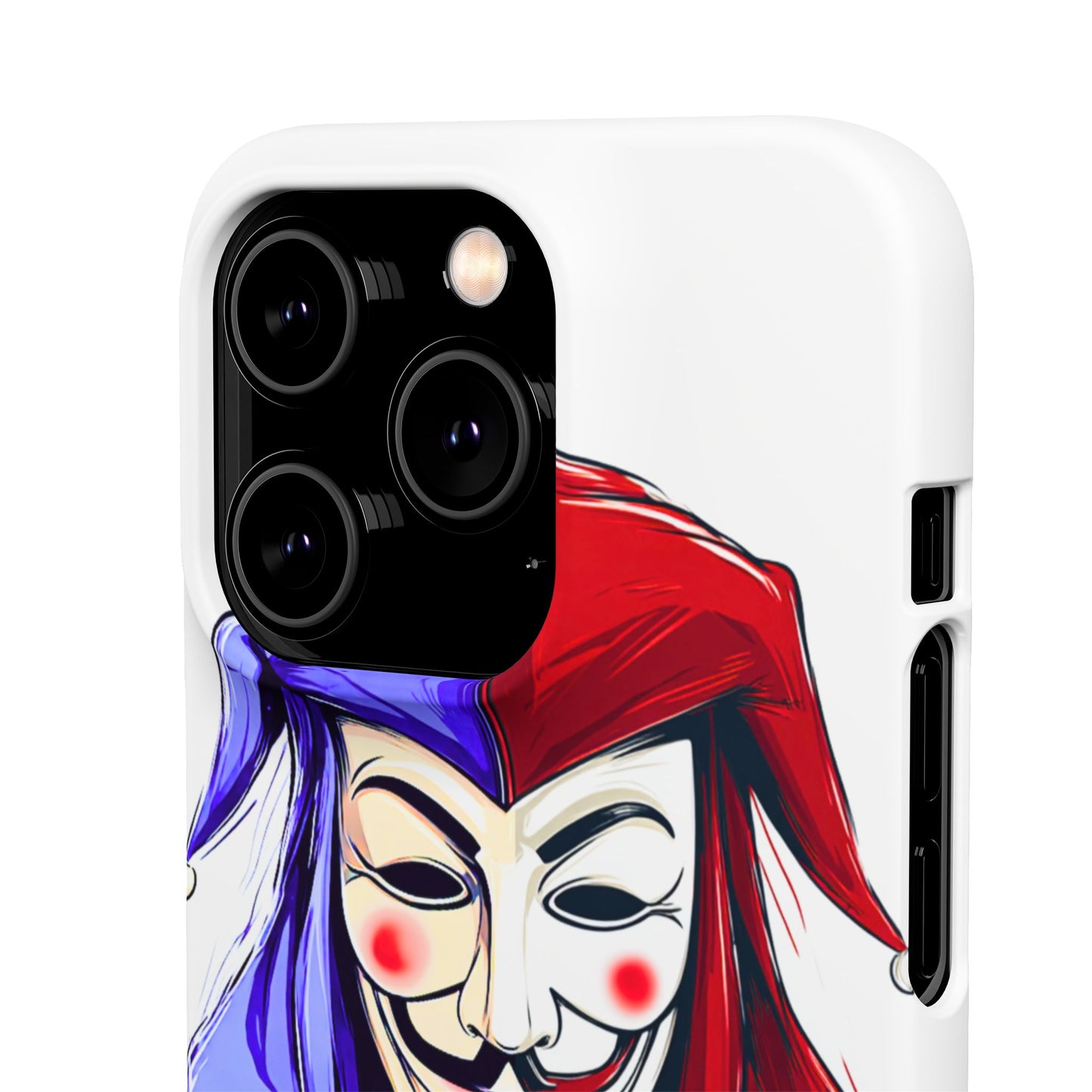 Joker & Anonimous Reunited Guy Fawkes Art Snap Case and Protective Phone Cover For iPhone and Samsung