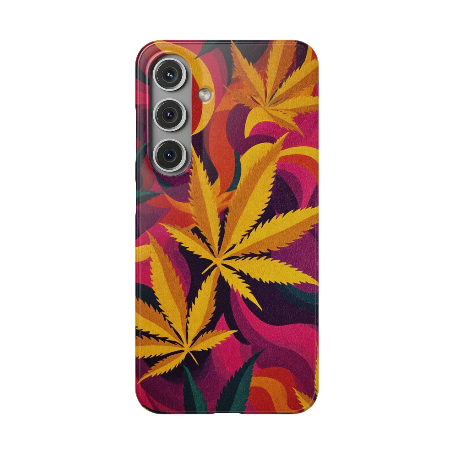 Autumn Vibe Cannabis Snap Case for IPhones and Samsungs Custom