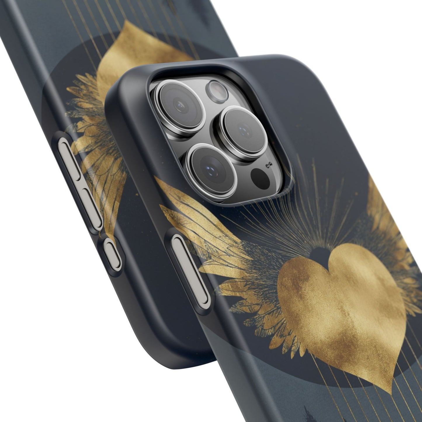 Heart Wing Snap Case, Elegant Phone Cover, Unique Gift, Artistic Accessory, Protective Case for Love and Romance