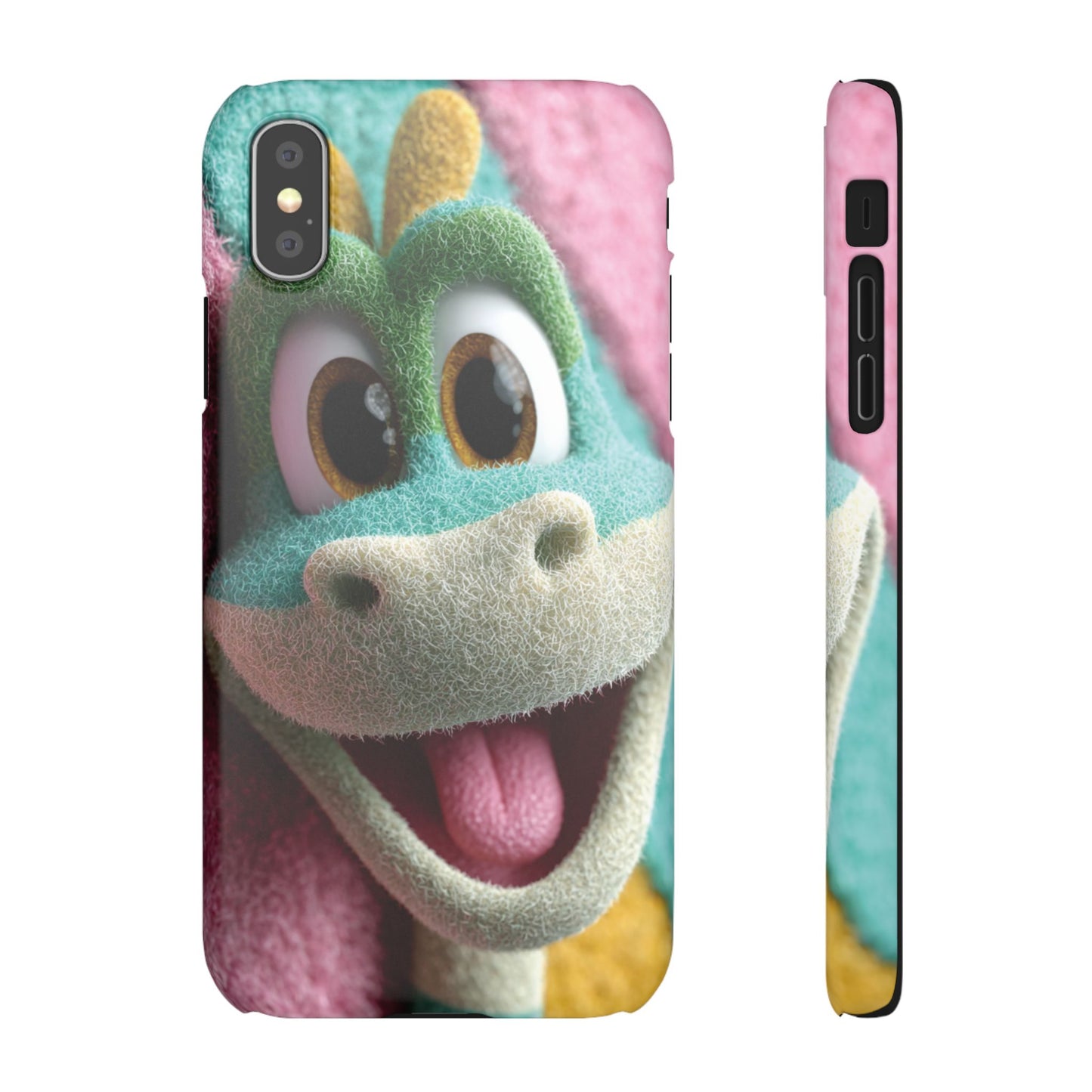 Fun Dino Snap Case for Kids | Cute Phone Cover | Colorful Mobile Accessory | Birthday Gift | Child's Tech Style