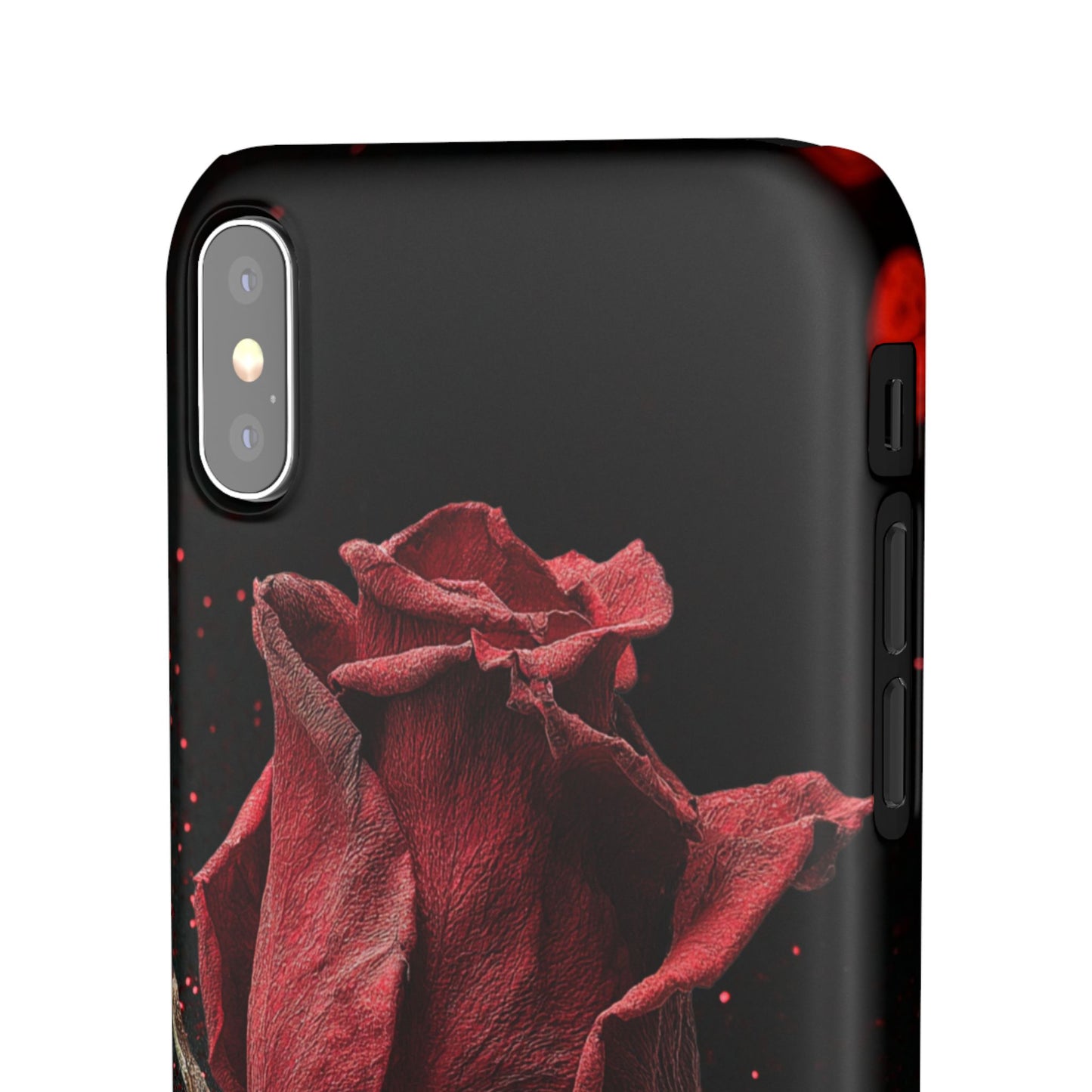 Romantic Rose Snap Case, Floral Phone Cover, Valentines Day Gift, Trendy Mobile Accessory, Heart Design Case, Elegant Phone Protector