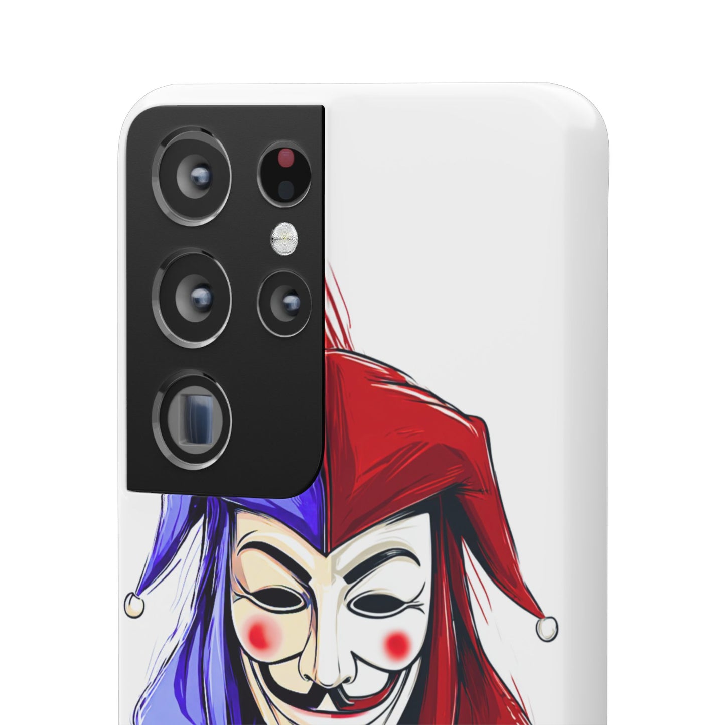 Joker & Anonimous Reunited Guy Fawkes Art Snap Case and Protective Phone Cover For iPhone and Samsung