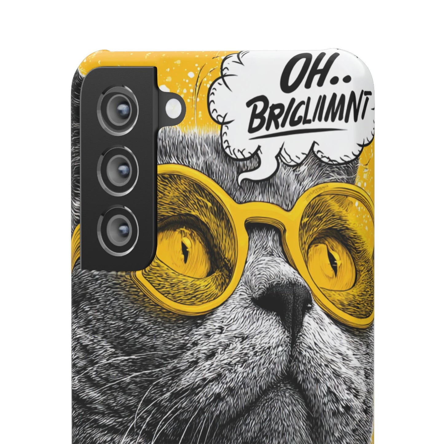 Playful Cat Snap Case - Quirky Phone Cover for Cat Lovers, Gift for Pet Enthusiasts, Funny Accessory for Any Occasion