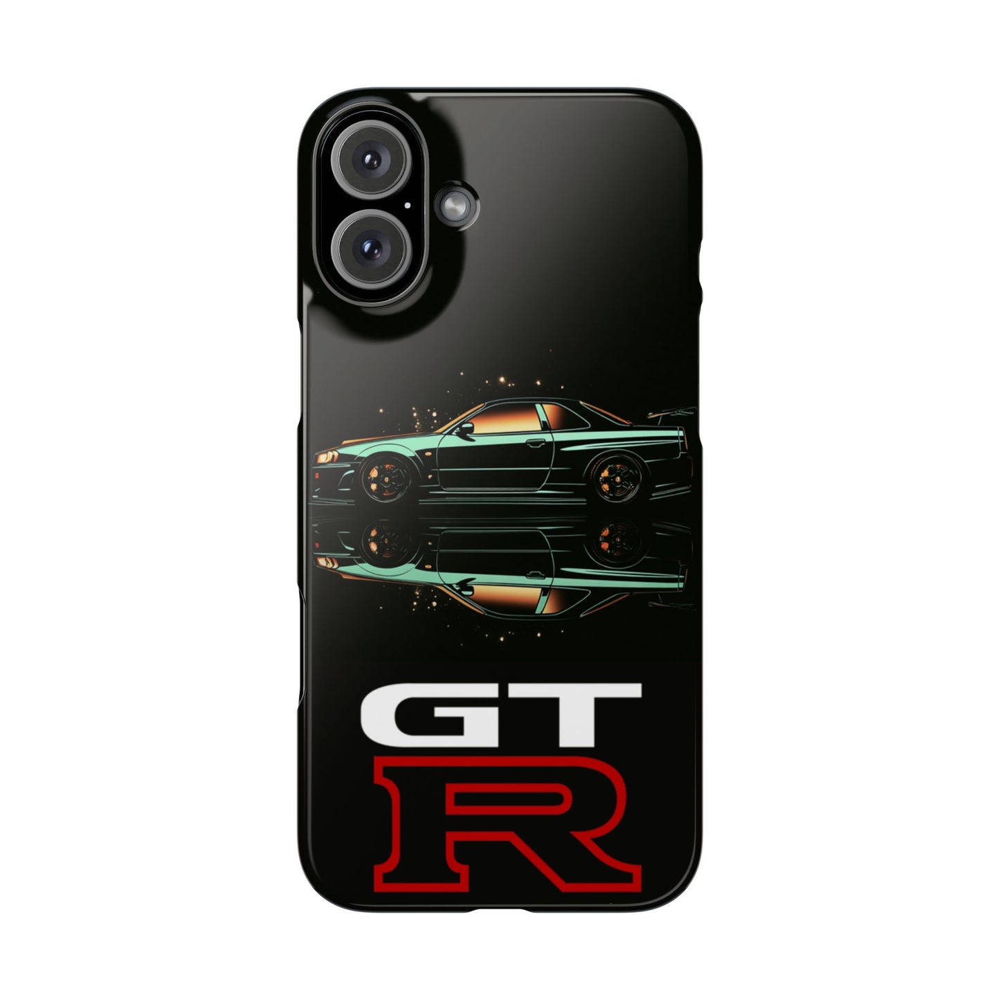 Green Skyleine R34 GTR Art Snap Case and Protective Phone Cover For iPhone and Samsung