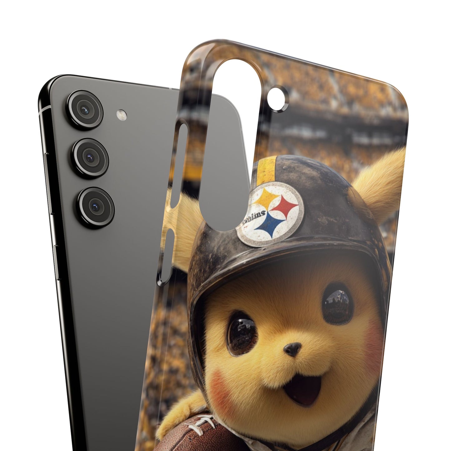 Fun Character Sports Snap Case, Phone Case, Fun Tech Accessory, Cute Gift for Gamers, Football Lovers, Kids.