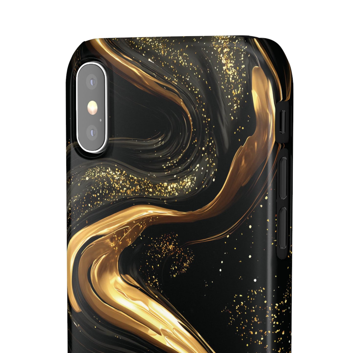 Elegant Gold Swirl Snap Case - Stylish Phone Cover, Modern Accessory, Gift for Her, Luxe Phone Case, Trendy Decor