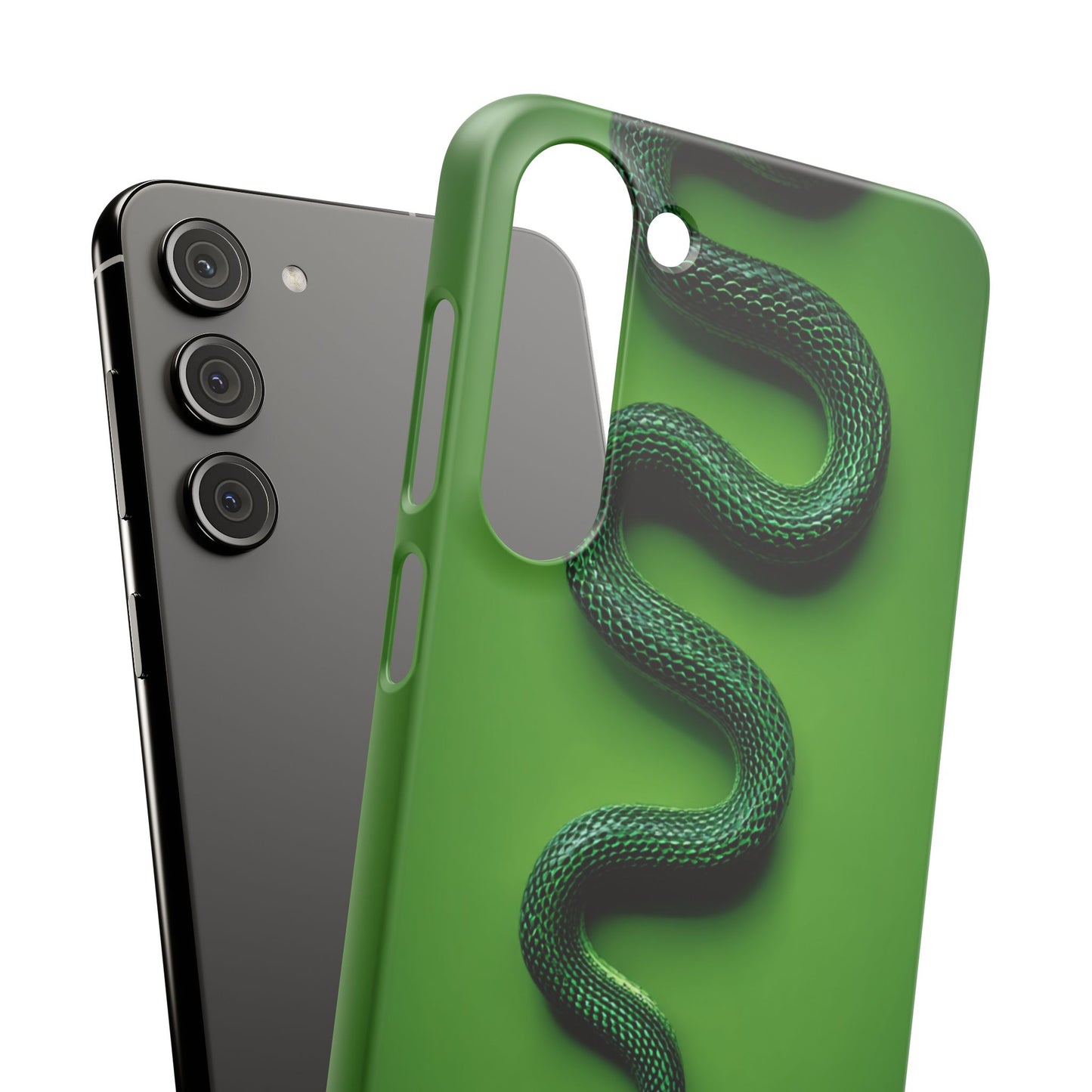 Green Snake Snap Case for iPhone, Stylish Phone Cover, Unique Gift, Trendy Accessory, Birthday, Nature Lover's Phone Case