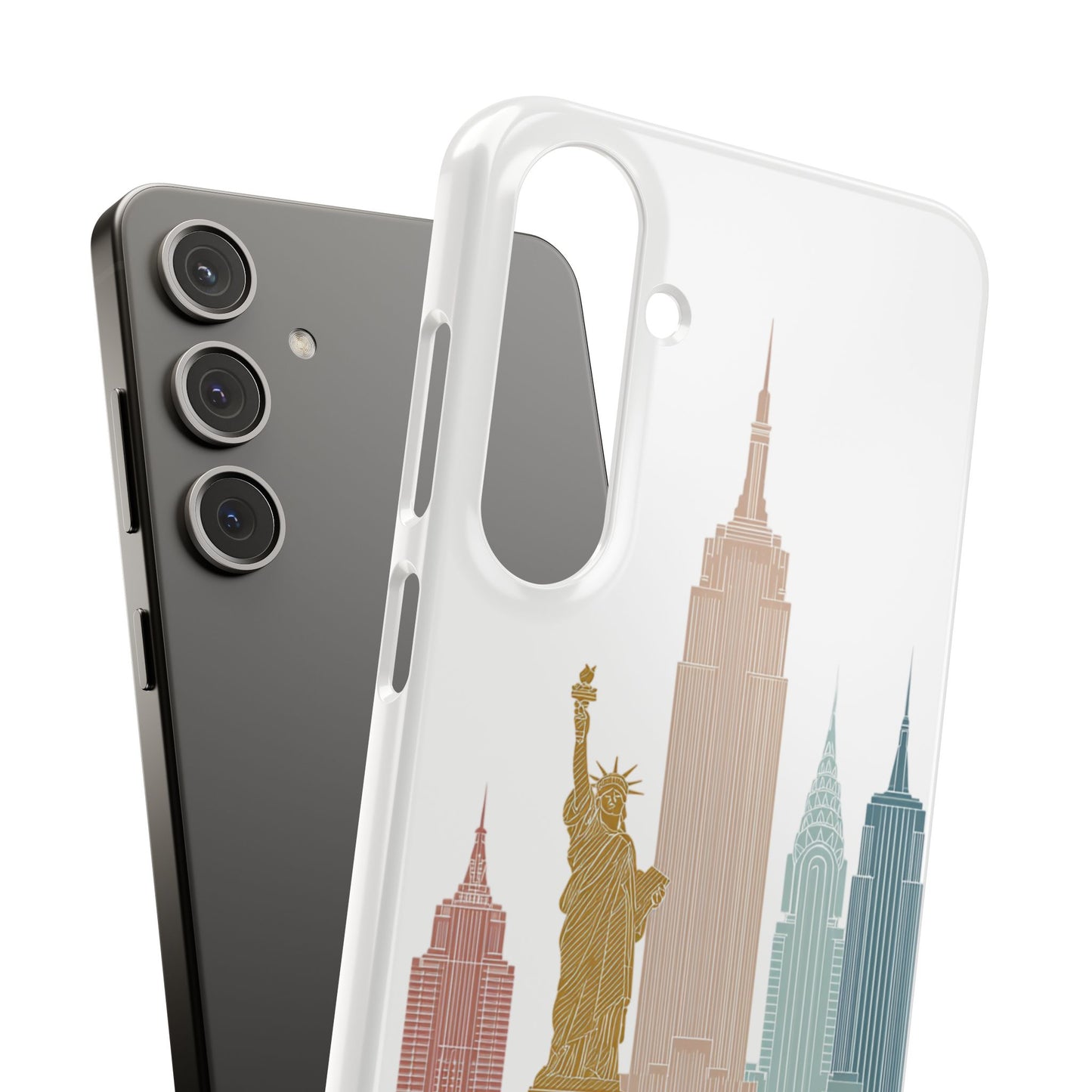 Stylish New York Snap Case, Urban Phone Cover, Cityscape Phone Case, Gift for Travelers, Trendy Protective Case