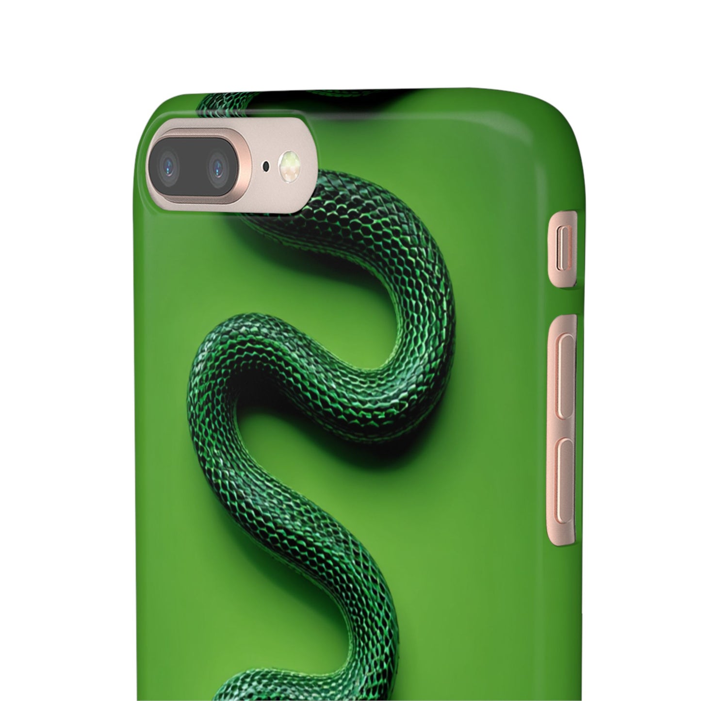 Green Snake Snap Case for iPhone, Stylish Phone Cover, Unique Gift, Trendy Accessory, Birthday, Nature Lover's Phone Case