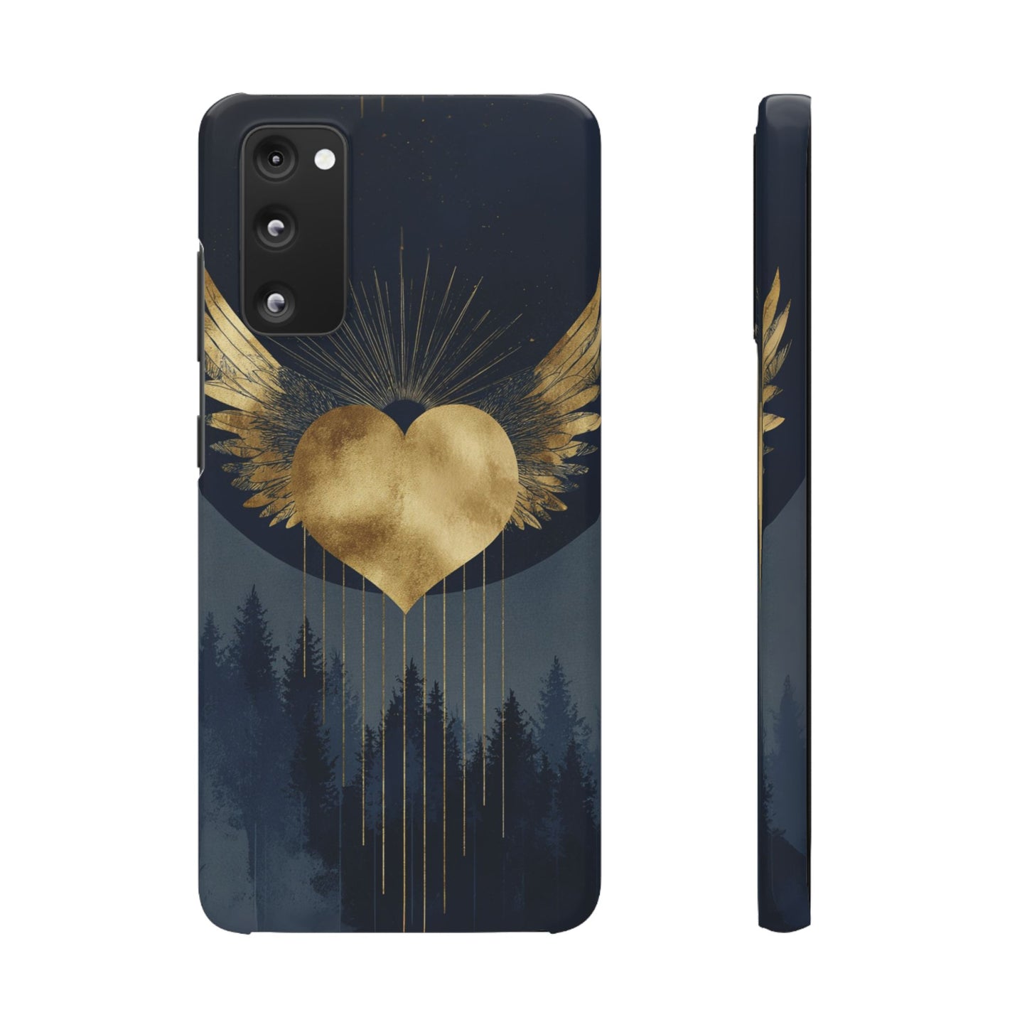 Heart Wing Snap Case, Elegant Phone Cover, Unique Gift, Artistic Accessory, Protective Case for Love and Romance