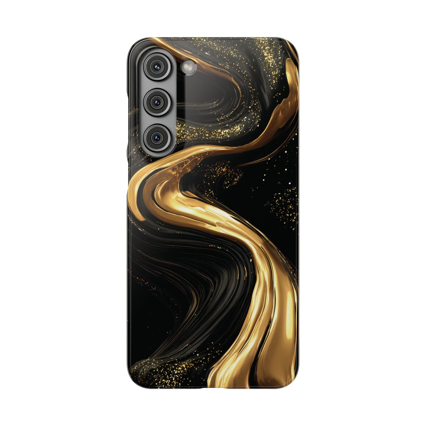 Elegant Gold Swirl Snap Case - Stylish Phone Cover, Modern Accessory, Gift for Her, Luxe Phone Case, Trendy Decor