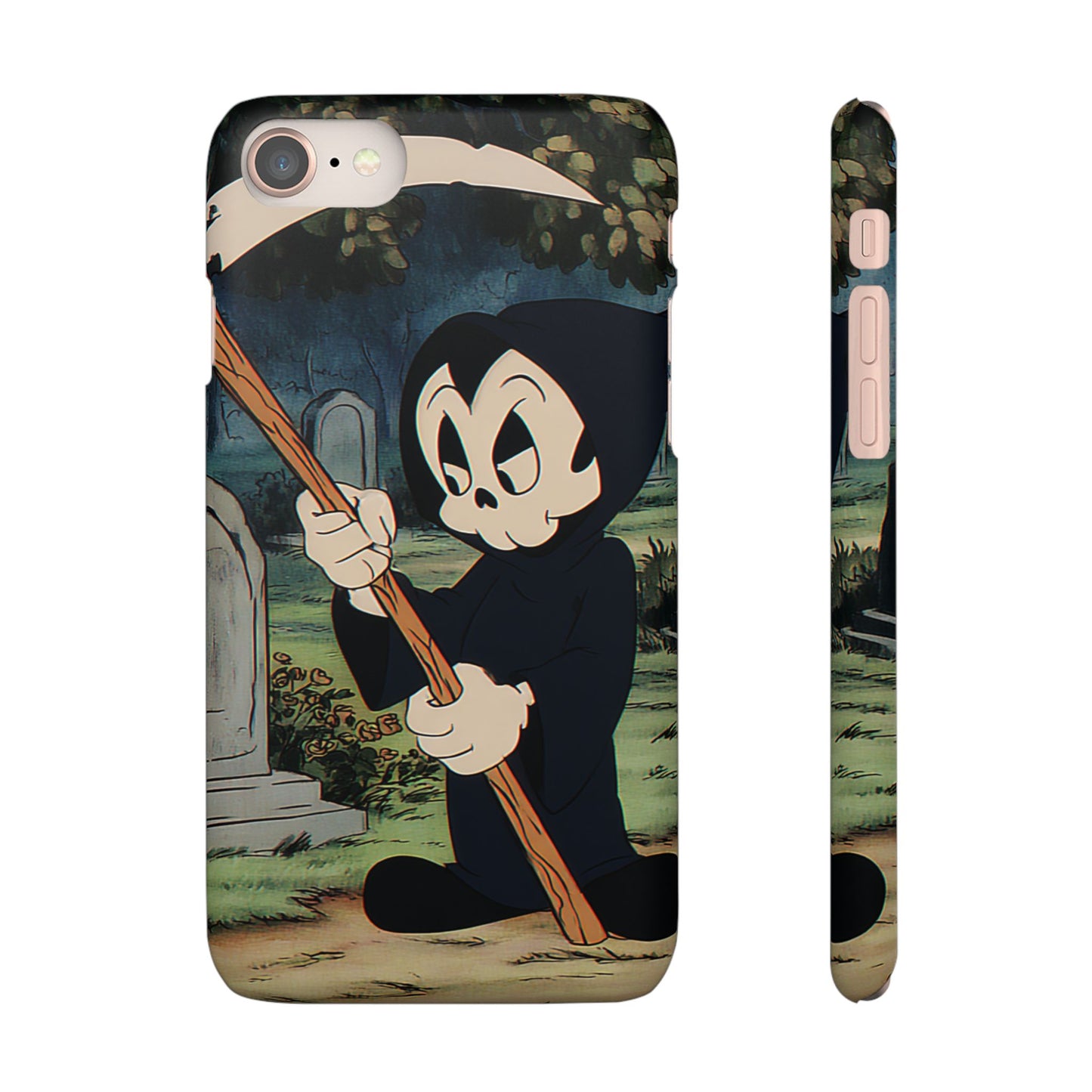 Grim Reaper Snap Case, Halloween Phone Case, Cute Death Phone Cover, Spooky Accessories, Unique Phone Protector