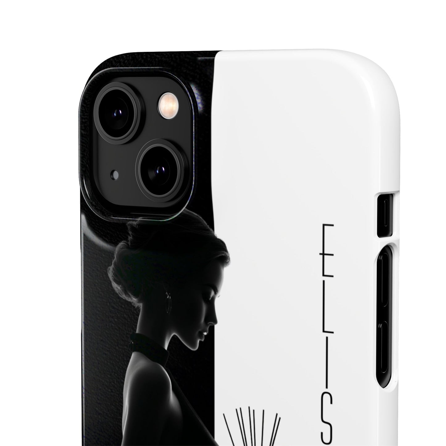 Custom Black and White Snap Case for Women Phone Cover for iPhone and Samsung