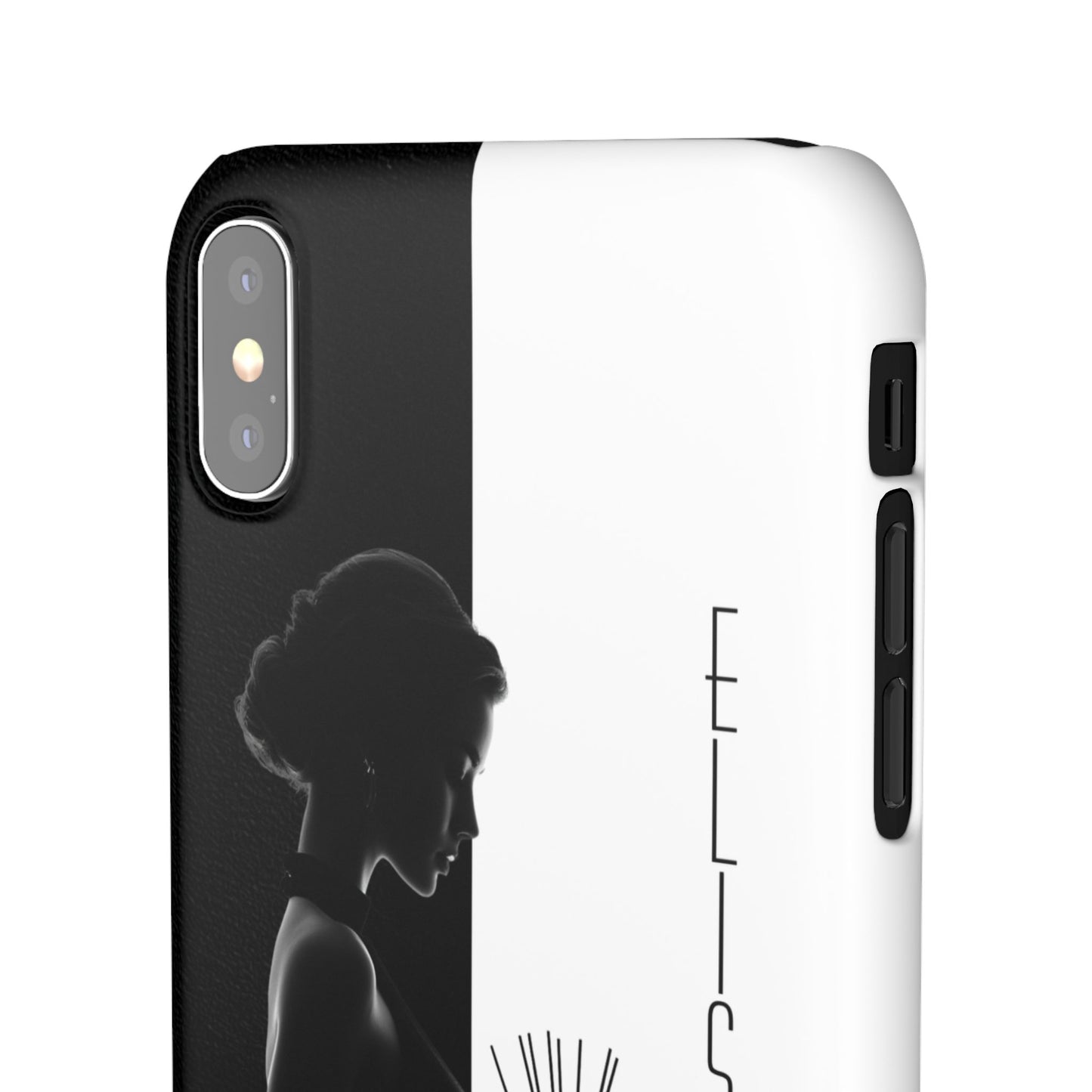 Custom Black and White Snap Case for Women Phone Cover for iPhone and Samsung