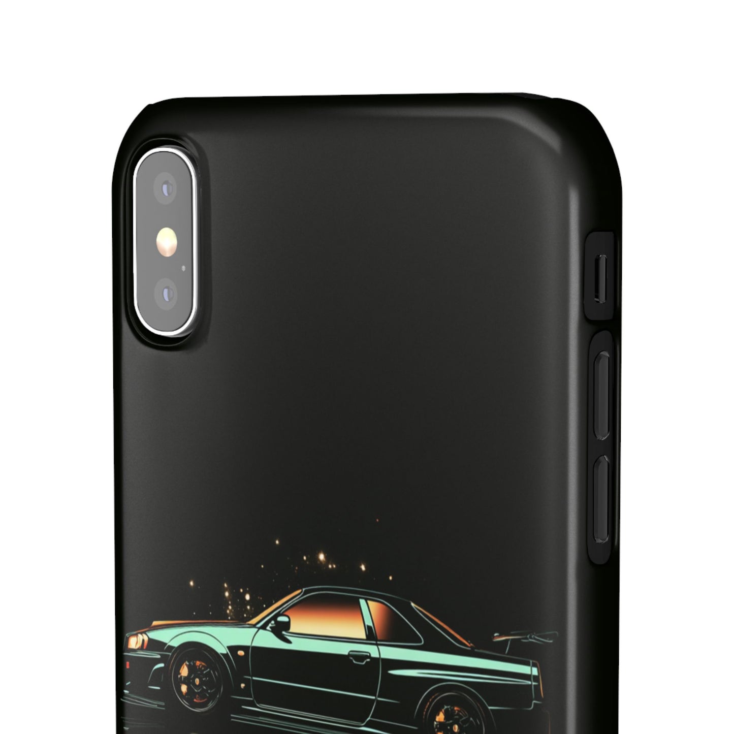 Green Skyleine R34 GTR Art Snap Case and Protective Phone Cover For iPhone and Samsung