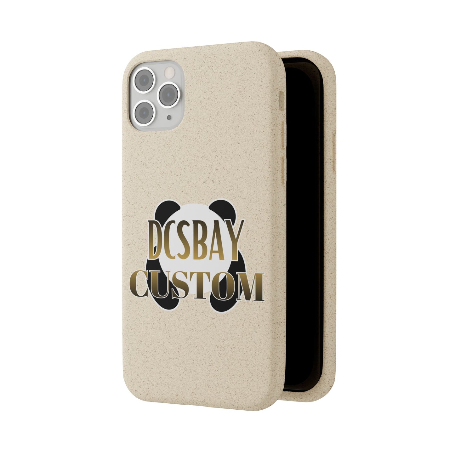 Biodegradable Panda Phone Case — Eco-Friendly Customizable iPhone Cover