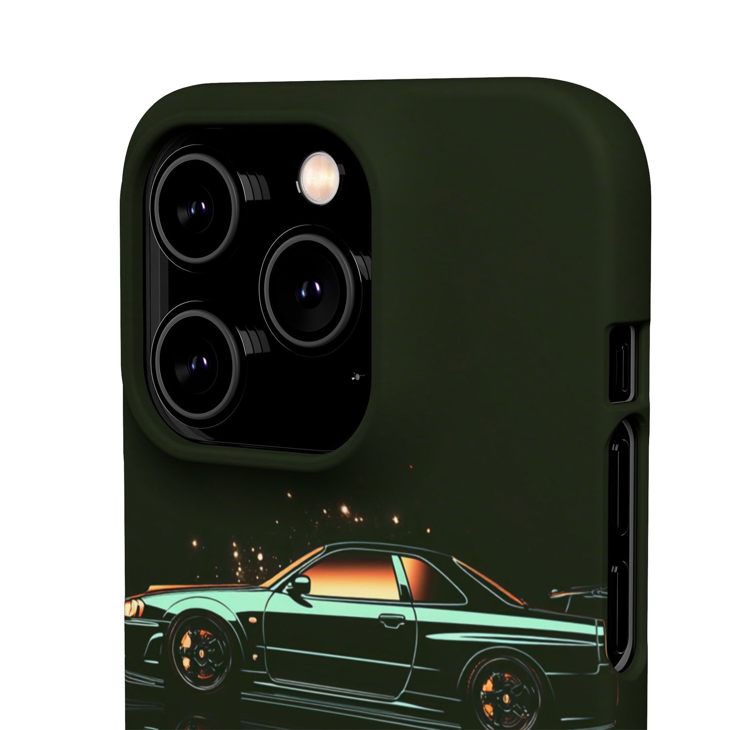 Green Skyleine R34 GTR Art Snap Case and Protective Phone Cover For iPhone and Samsung