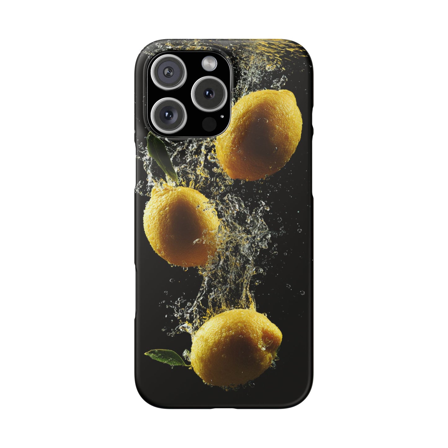 Lemon Splash Phone Case - Vibrant Snap Case, Fruit Lover Gift, Summer Vibes, Kitchen Decor, Unique Phone Accessories