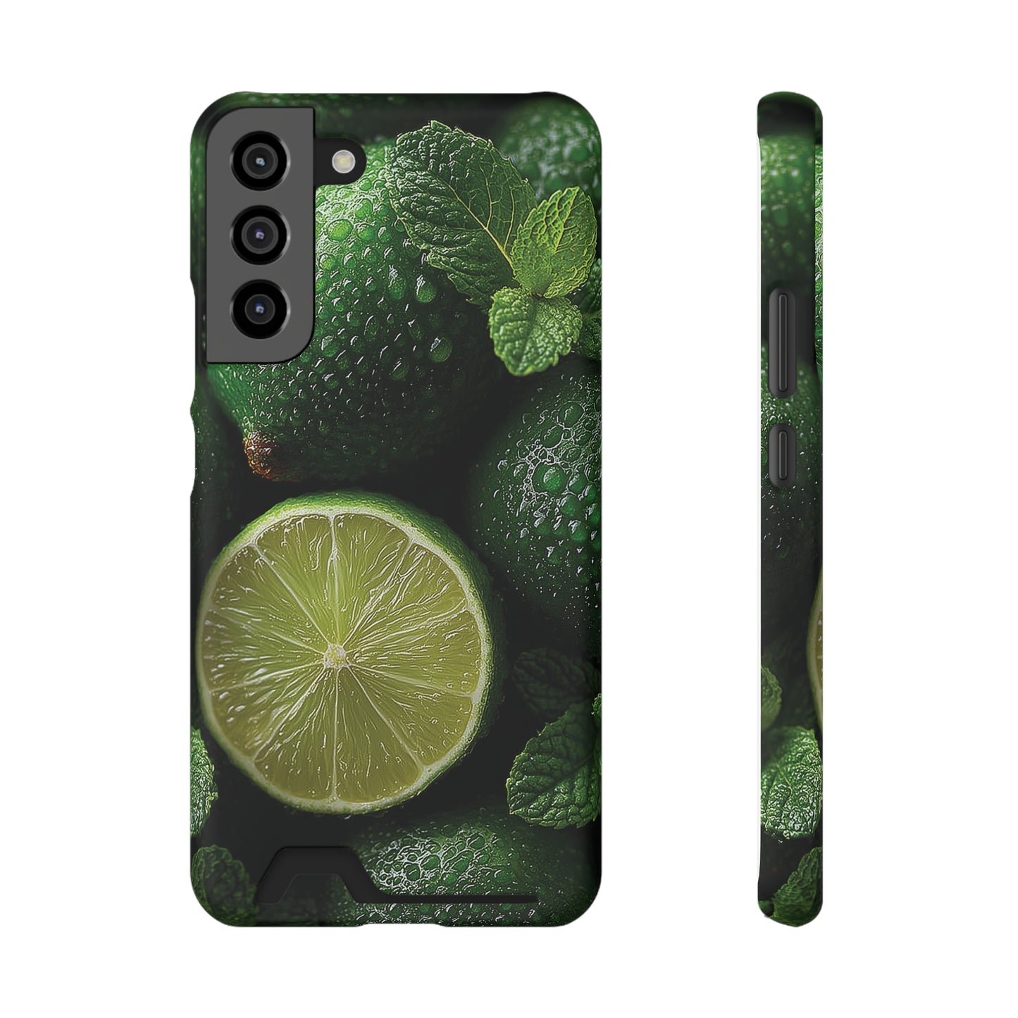 Fresh Lime Phone Case with Card Holder, Citrus Design, Perfect Gift for Summer, Stylish and Functional, Eco-friendly Accessories, [...]