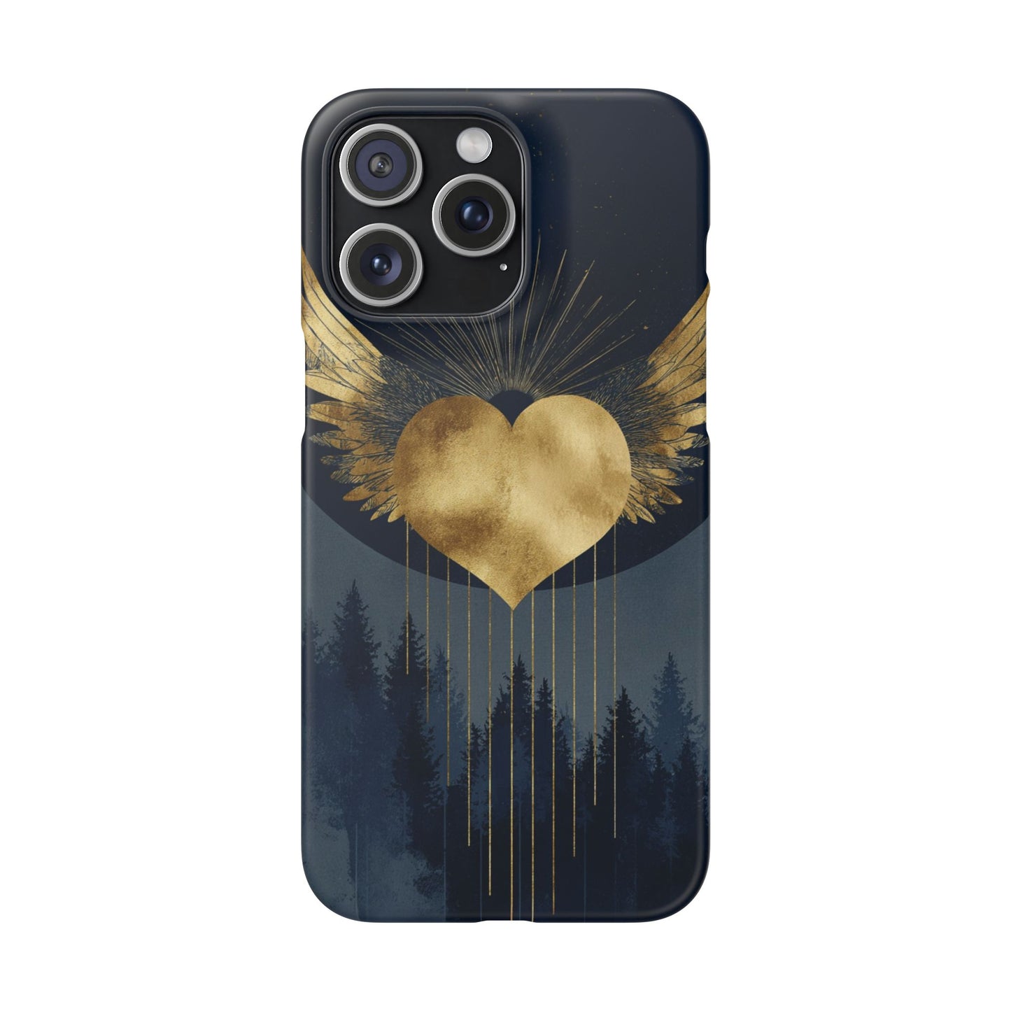 Heart Wing Snap Case, Elegant Phone Cover, Unique Gift, Artistic Accessory, Protective Case for Love and Romance
