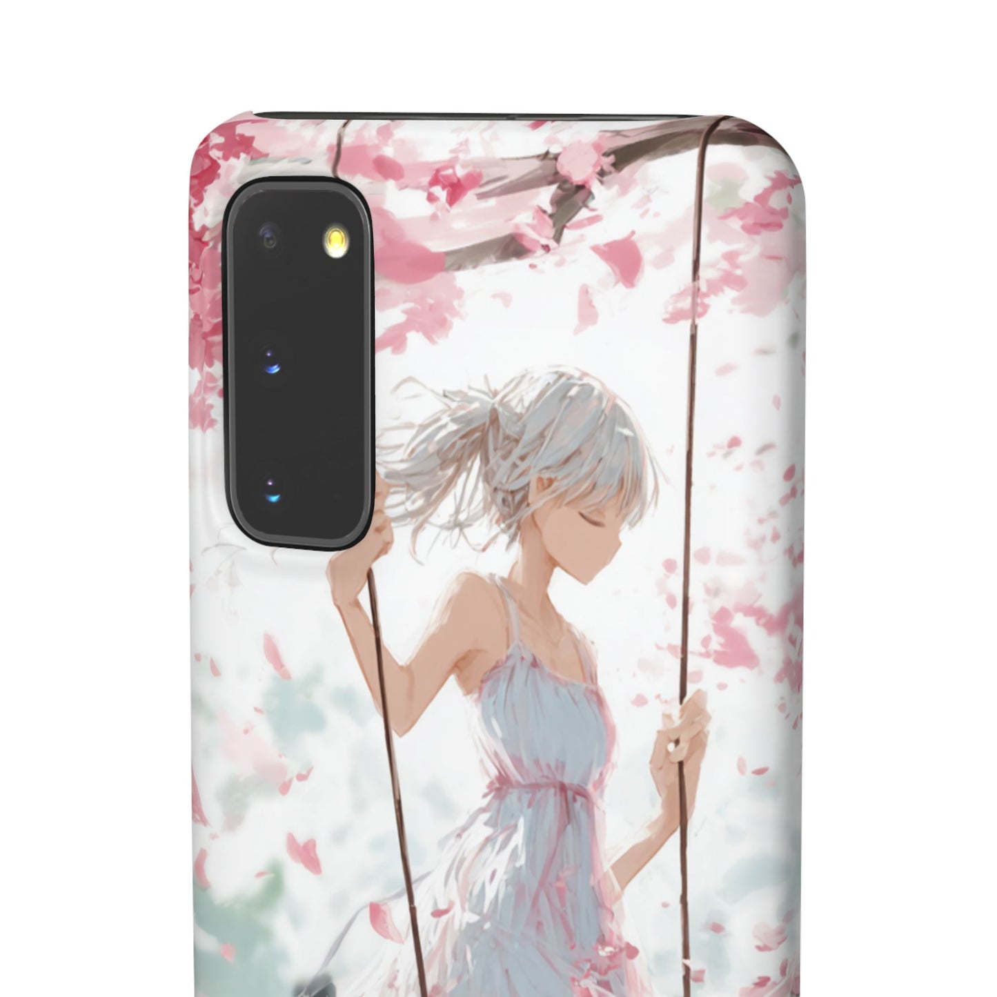 Elegant Floral Snap Cases for iPhone, Personalized Phone Covers, Cute Spring Gifts, Anime Aesthetic Accessories, Flower-themed Cell [...]
