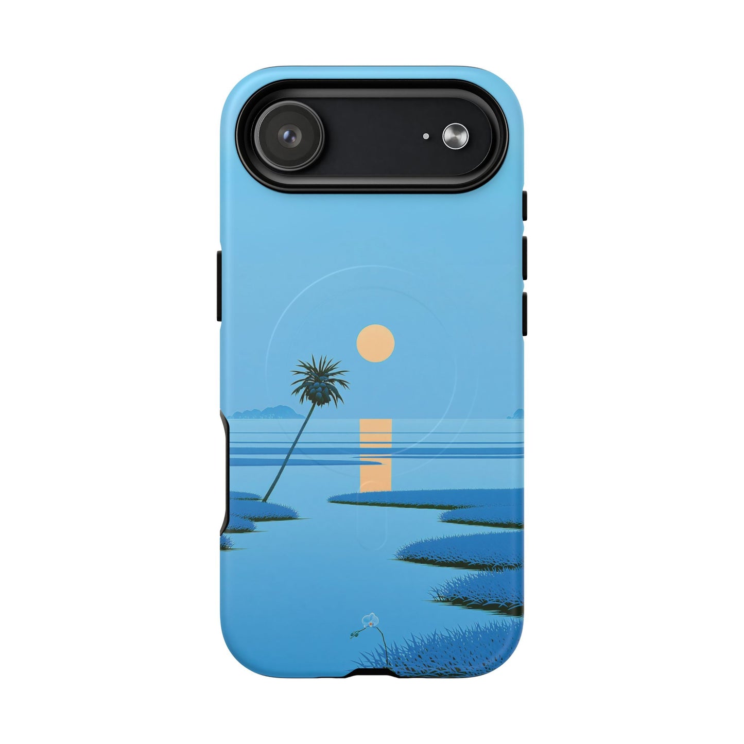 Tough Magnetic Case — Minimal Sunset Palm Phone Cover