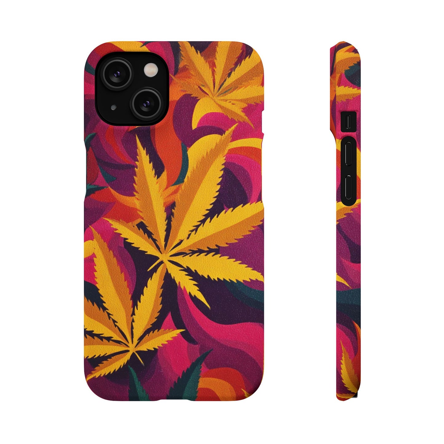 Autumn Vibe Cannabis Snap Case for IPhones and Samsungs Custom
