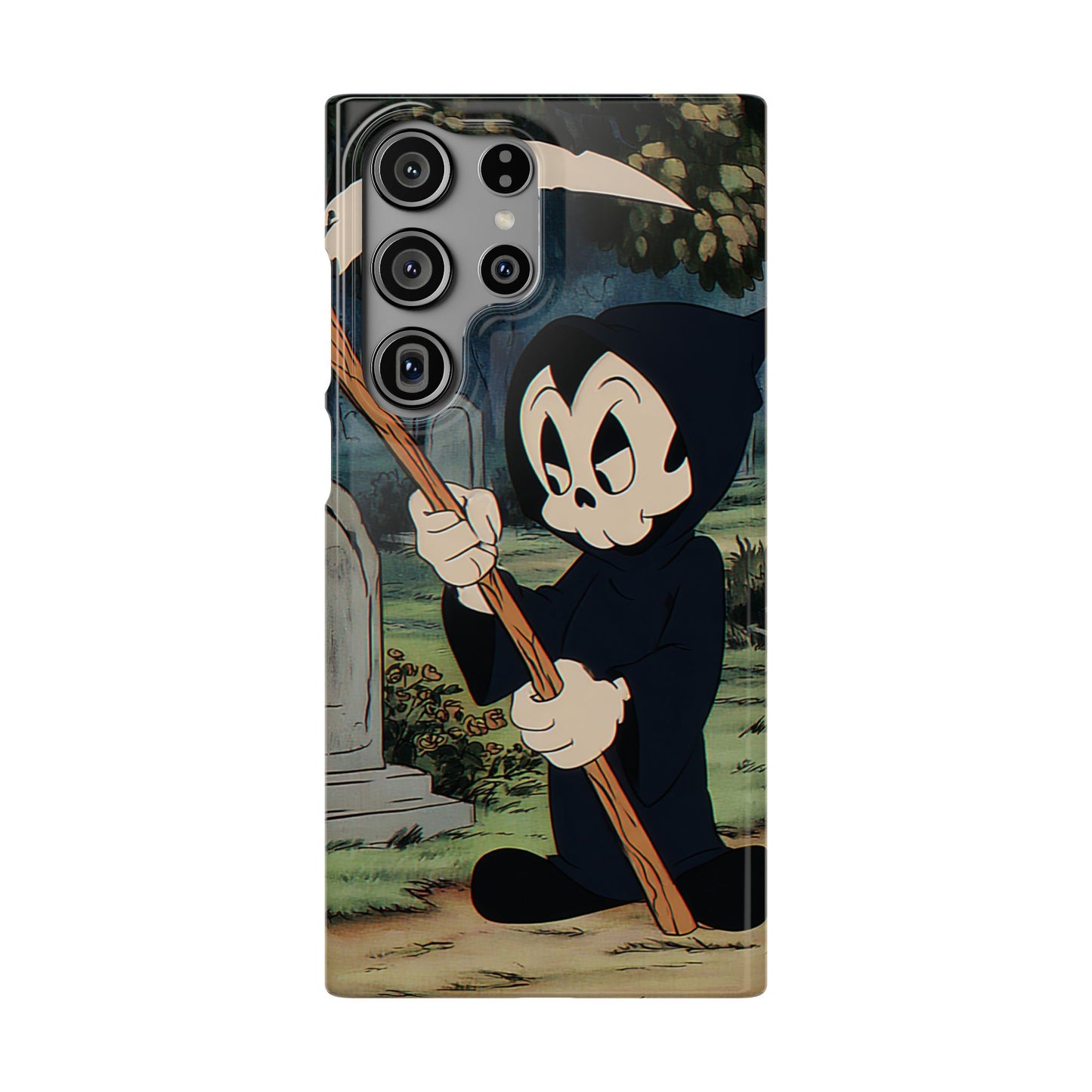 Grim Reaper Snap Case, Halloween Phone Case, Cute Death Phone Cover, Spooky Accessories, Unique Phone Protector