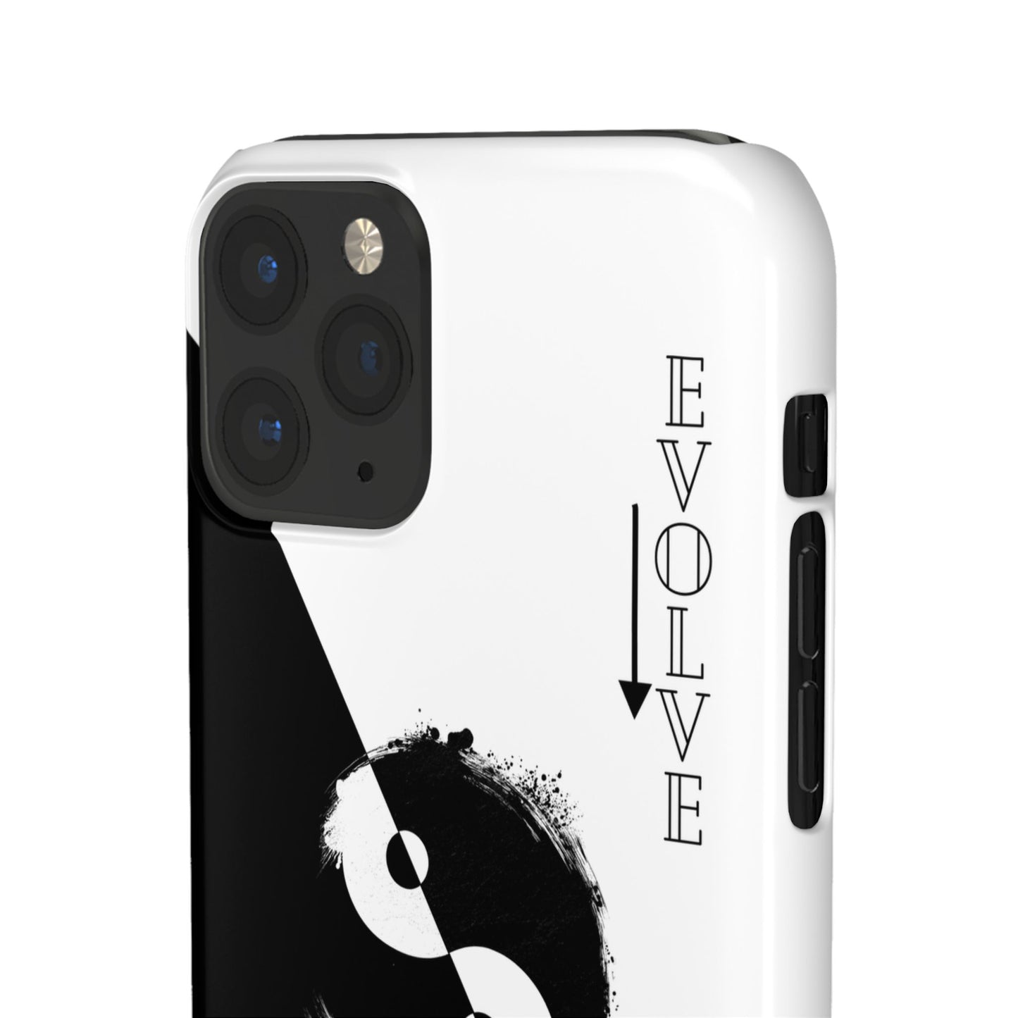 Yin Yang Evolve Black and White Snap Case Cover for iPhone and Samsung