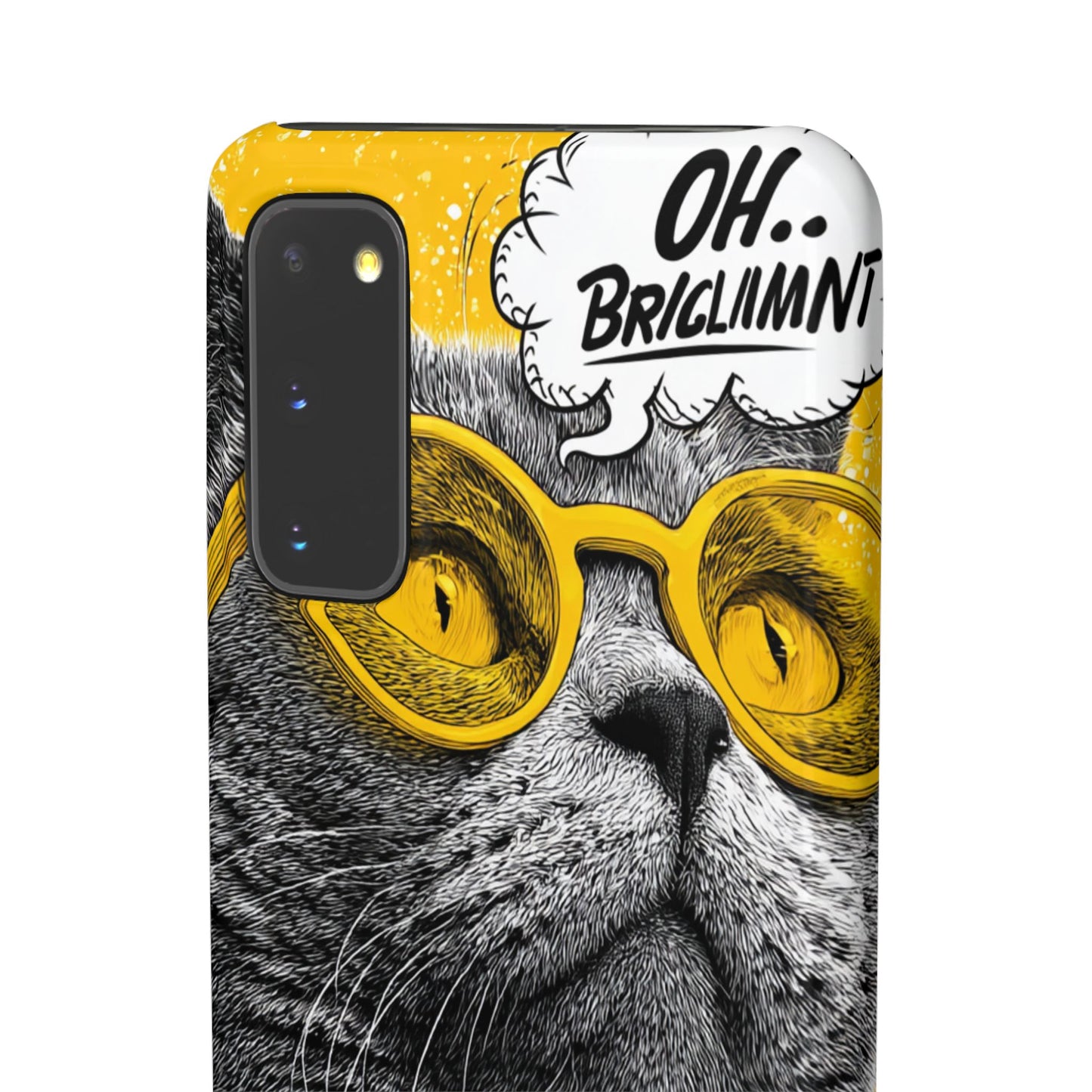 Playful Cat Snap Case - Quirky Phone Cover for Cat Lovers, Gift for Pet Enthusiasts, Funny Accessory for Any Occasion