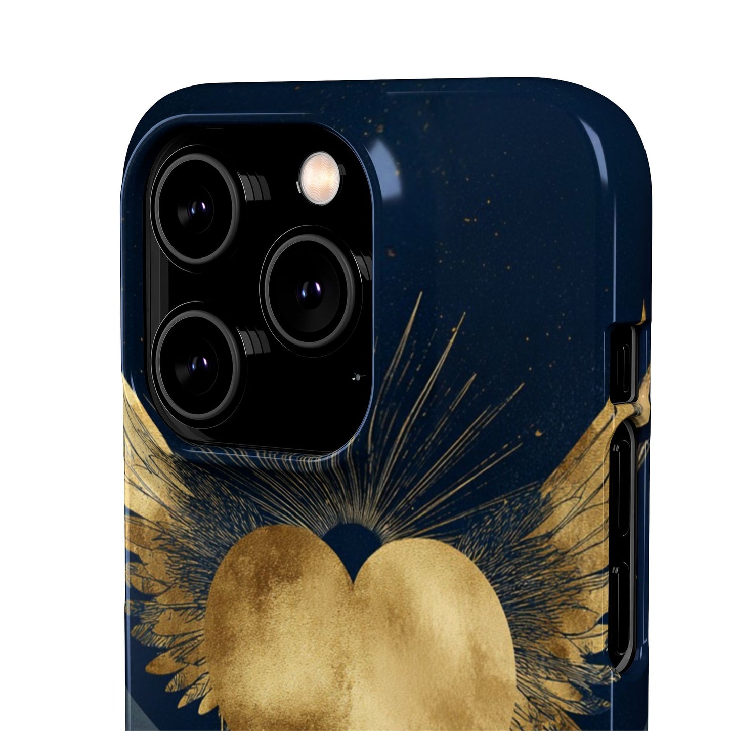 Heart Wing Snap Case, Elegant Phone Cover, Unique Gift, Artistic Accessory, Protective Case for Love and Romance