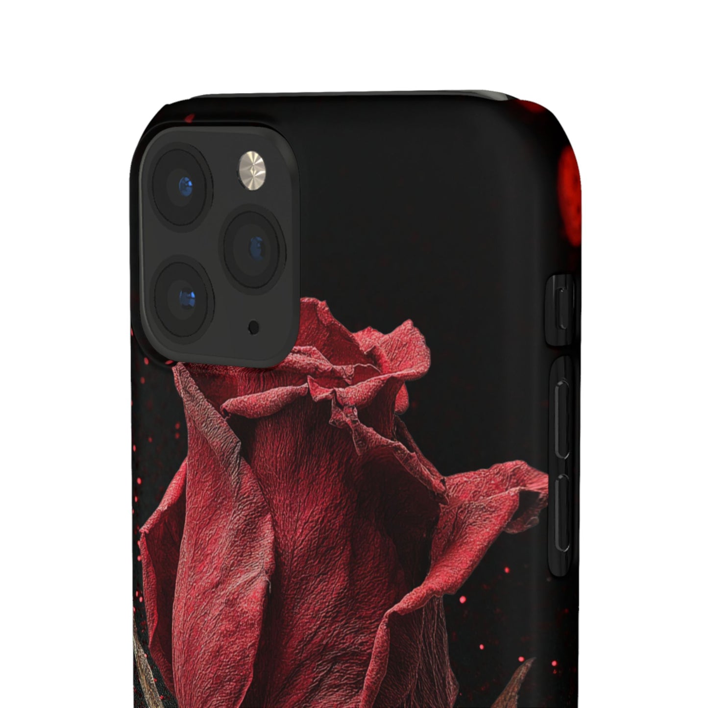 Romantic Rose Snap Case, Floral Phone Cover, Valentines Day Gift, Trendy Mobile Accessory, Heart Design Case, Elegant Phone Protector