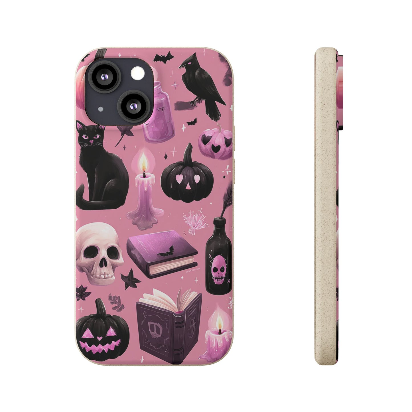 Halloween-Inspired Biodegradable Phone Case, Eco-Friendly Cell Phone Cover, Cute Goth Aesthetic Gift, Sustainable Halloween Decor, [...]
